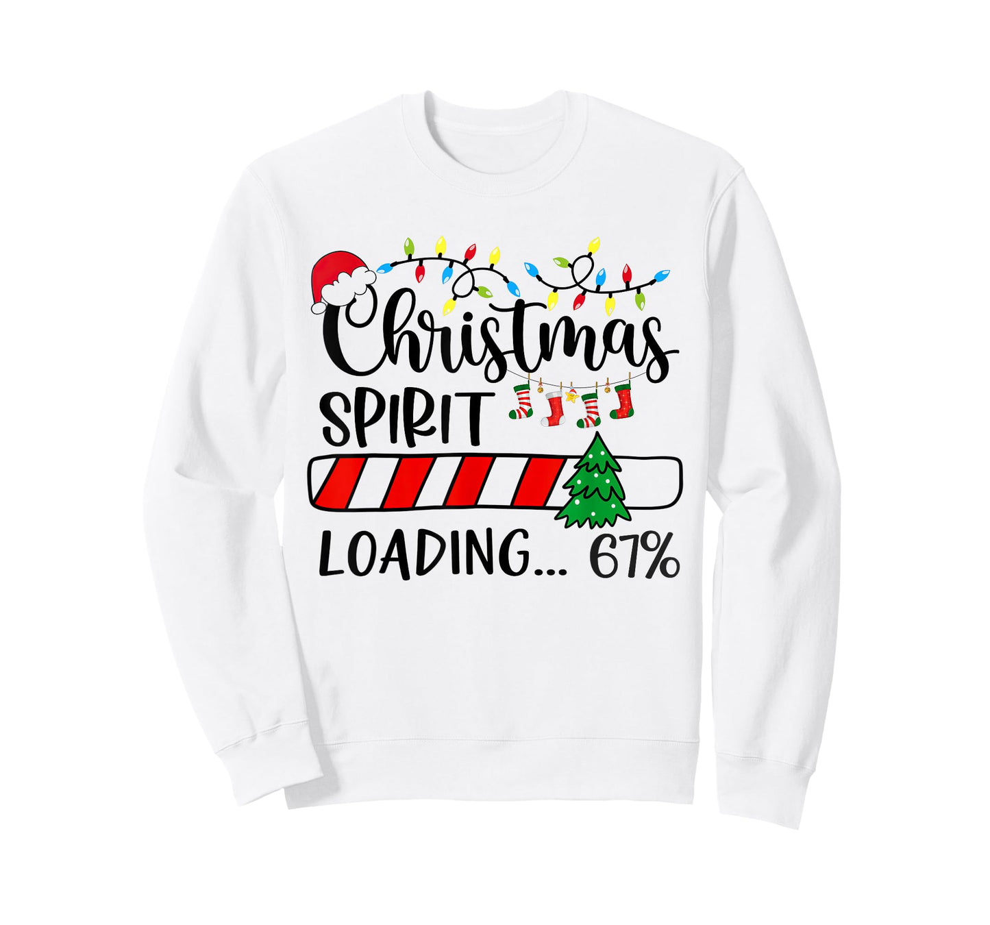 67 Meme Six Seven Christmas Spirit Loading 67 Funny T-Shirt