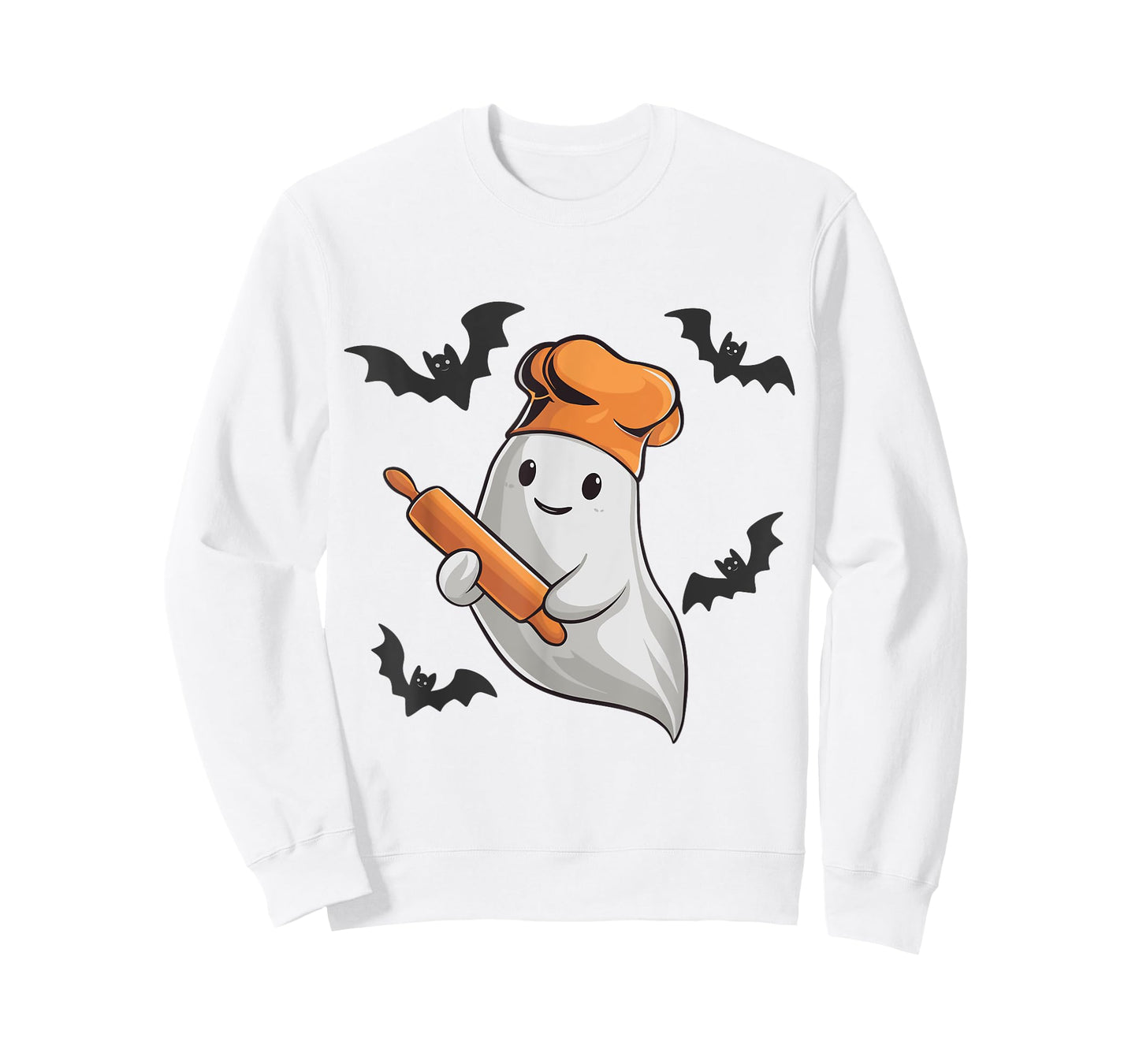Ghost Baker Spooky Halloween Baking Cake Lover Bakery Team T-Shirt