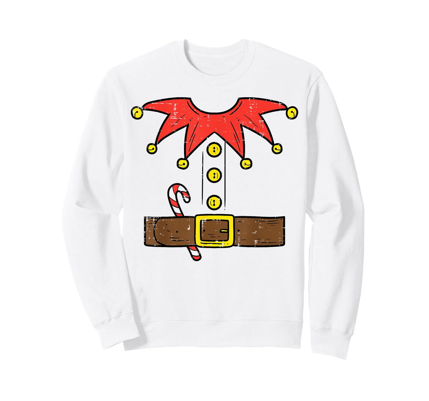 Elf Costume Christmas For Boys Kids Toddler Men Xmas T-Shirt