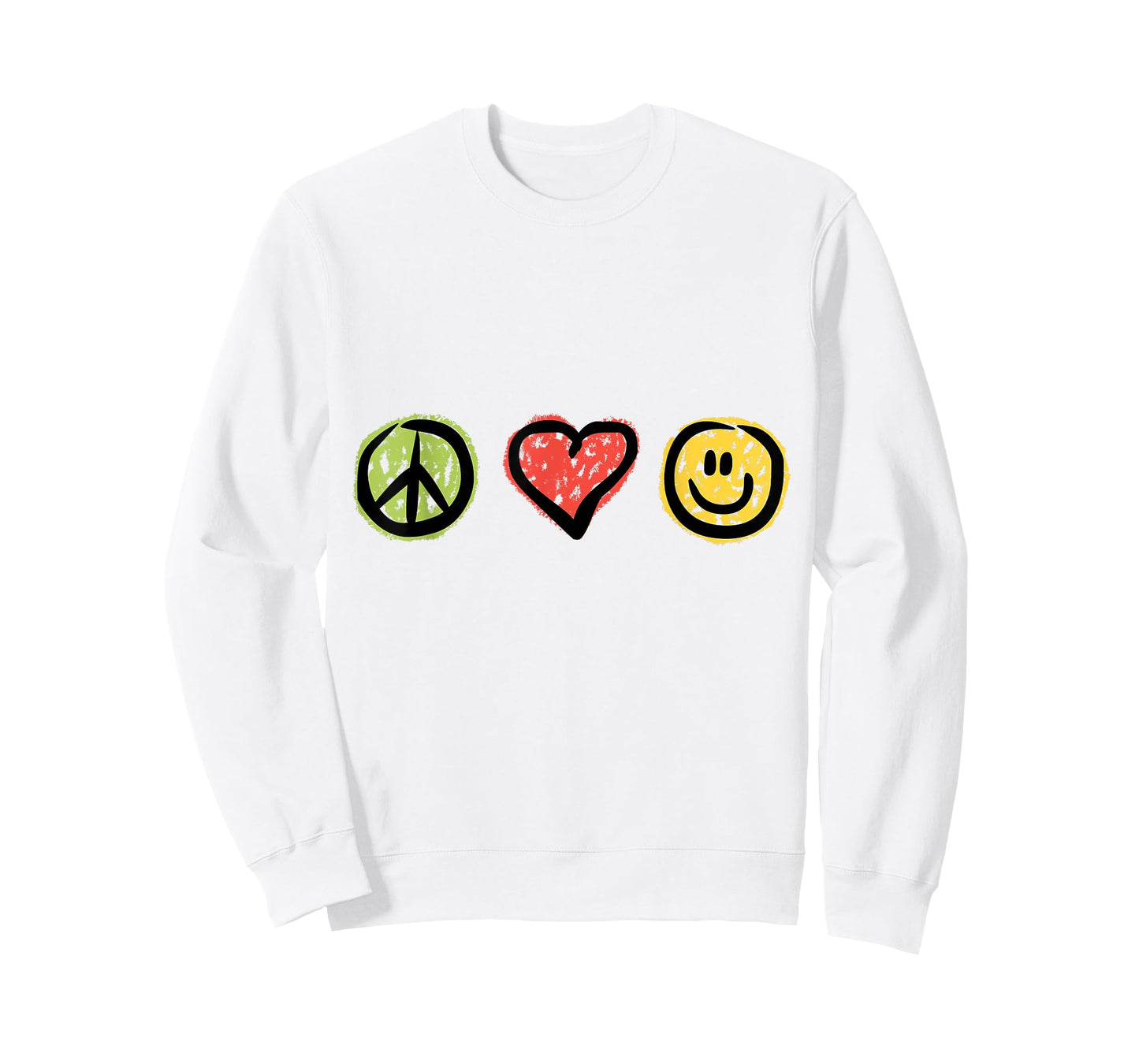 Peace Love Happiness Positive Message Symbols T-Shirt T-Shirt