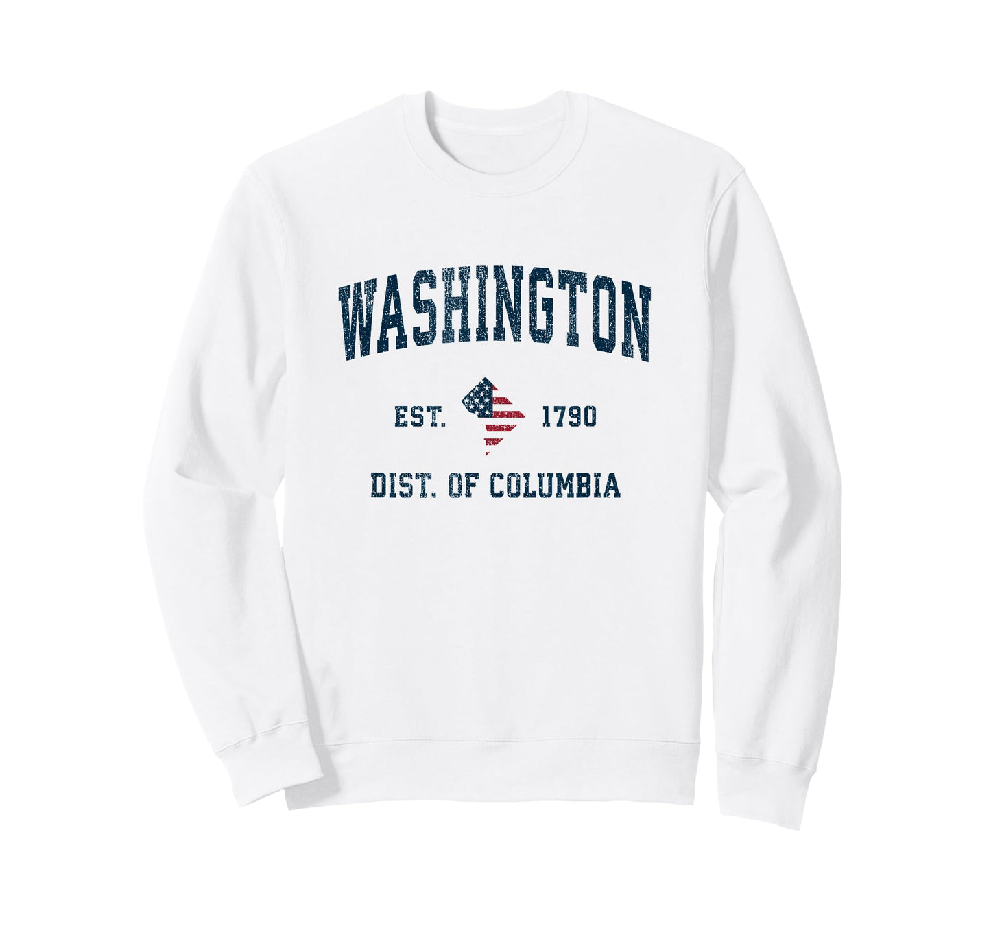 Washington DC Vintage American Flag USA Sports Design T-Shirt
