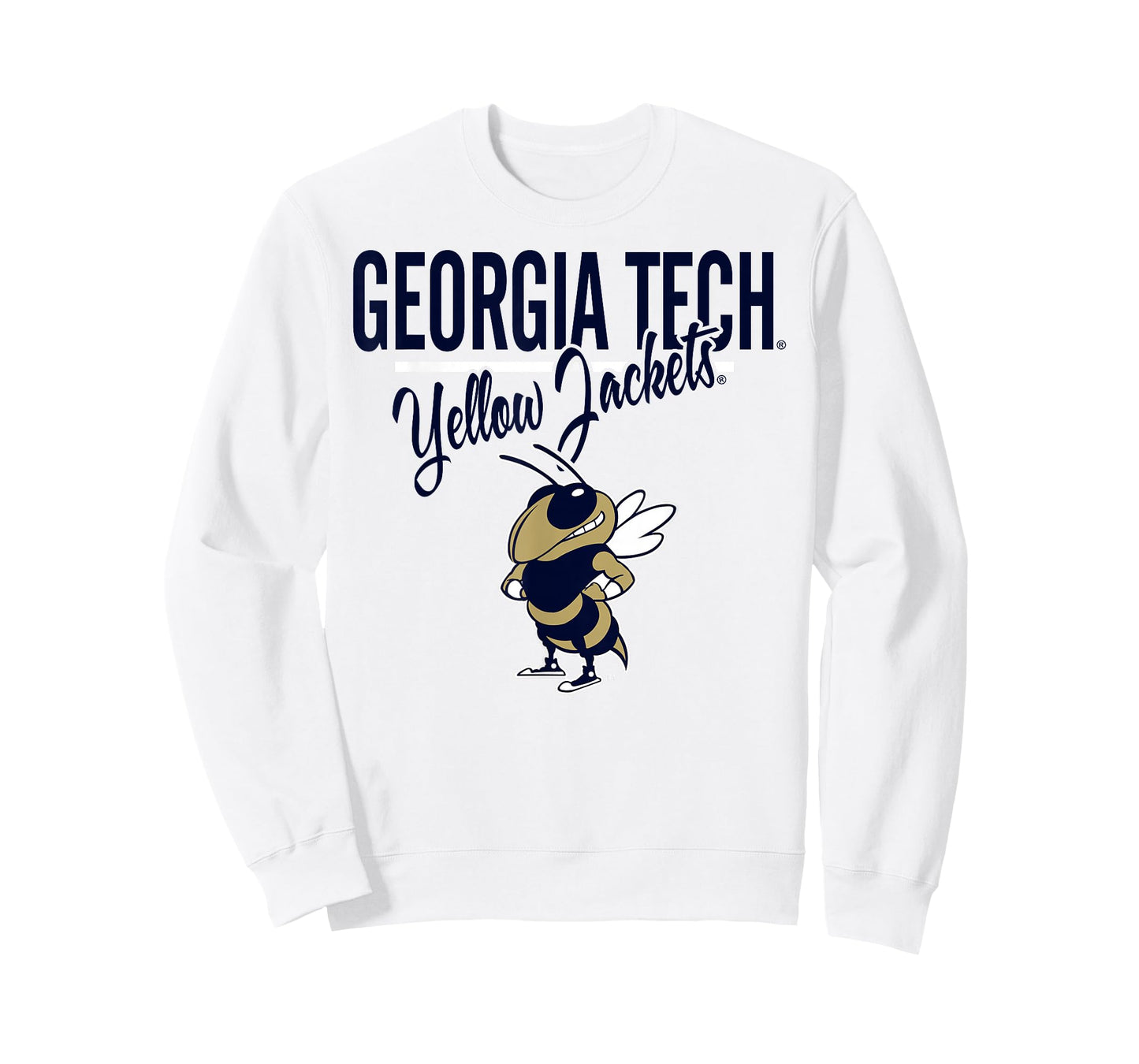 Georgia Tech Yellow Jackets Mascot Gray Officially Licensed T-Shirt