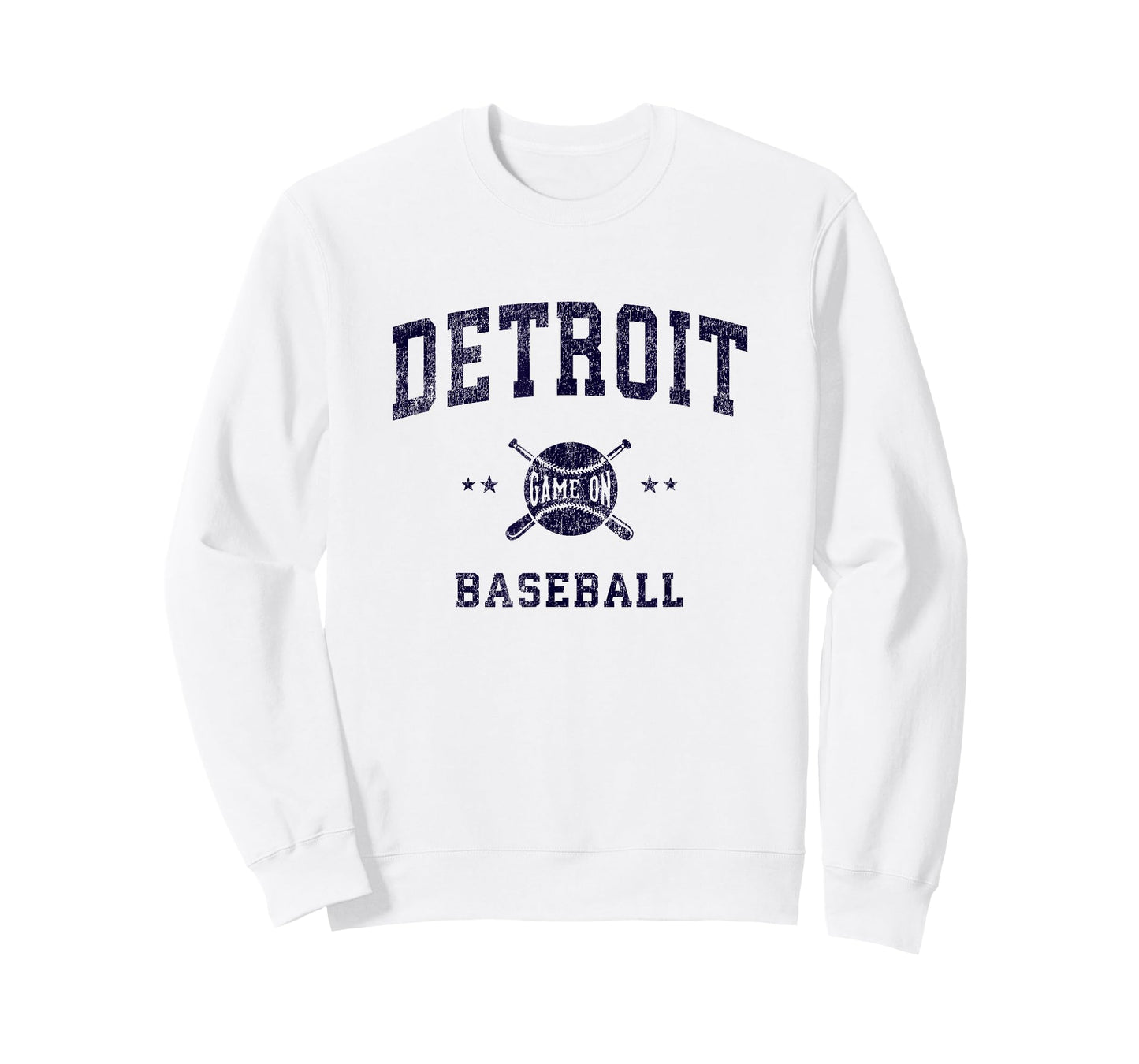 Detroit Vintage Baseball Throwback Retro Design T-Shirt