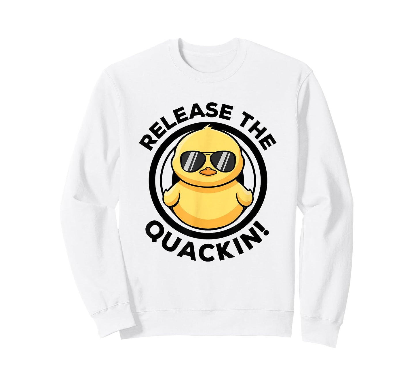 Release The Quackin I Love Duck Lovers Funny Yellow Duck T-Shirt