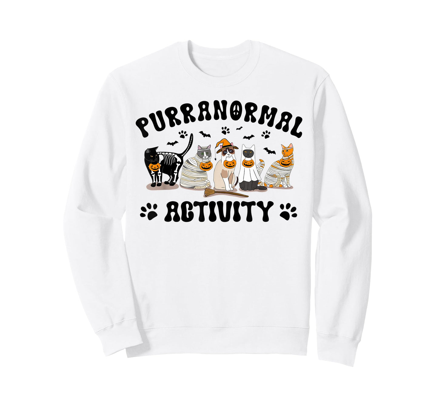 halloween cat paranormal activity tee ghost tee spooky seaso T-Shirt for Men Women
