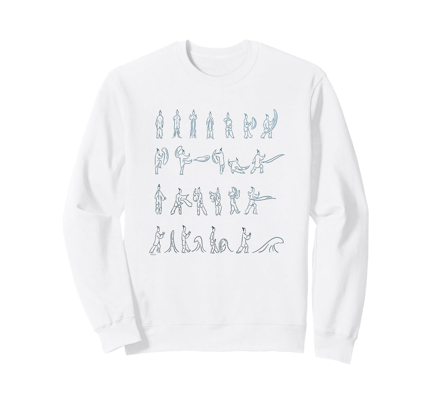 Avatar: The Last Airbender Waterbending Scroll Postures T-Shirt