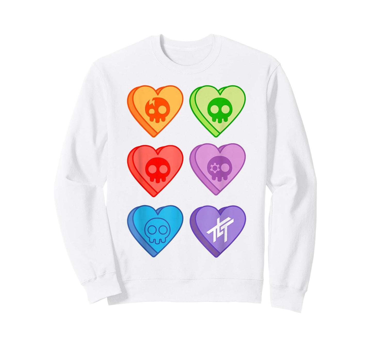The Living Tombstone – Candy Hearts Pink T-Shirt