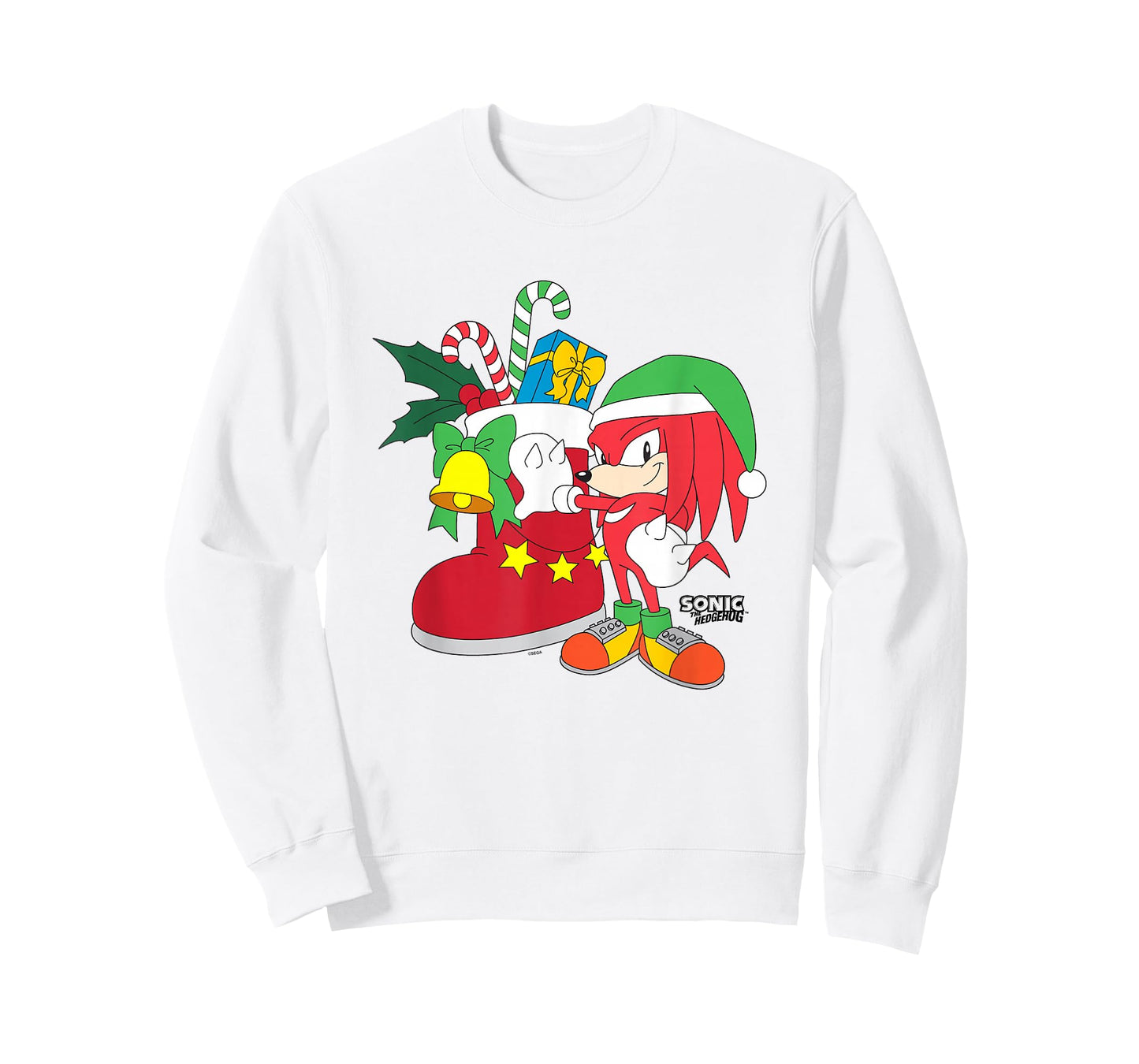 Sonic The Hedgehog Christmas Knuckles The Echidna Presents T-Shirt