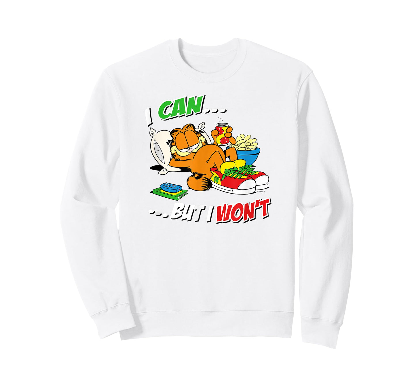 Garfield I Can But I Won't T-Shirt
