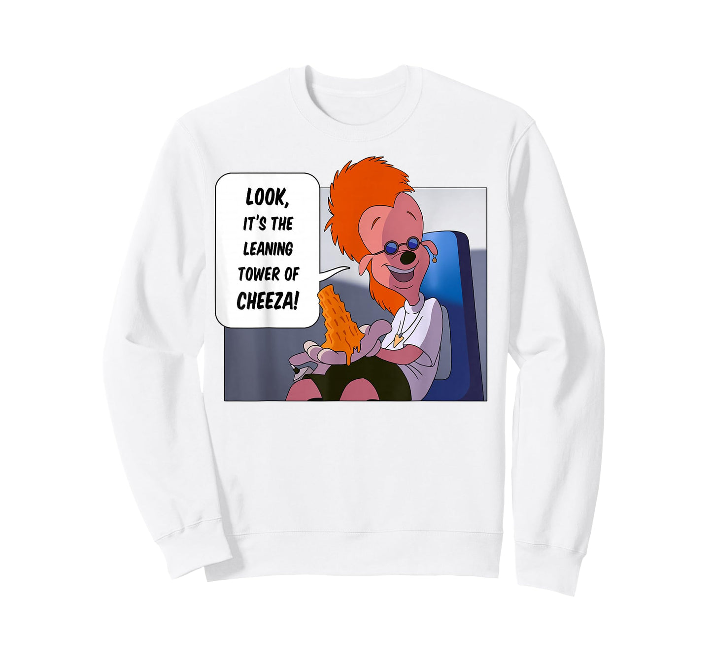 Disney A Goofy Movie The Leaning Tower of Cheeza T-Shirt Small
