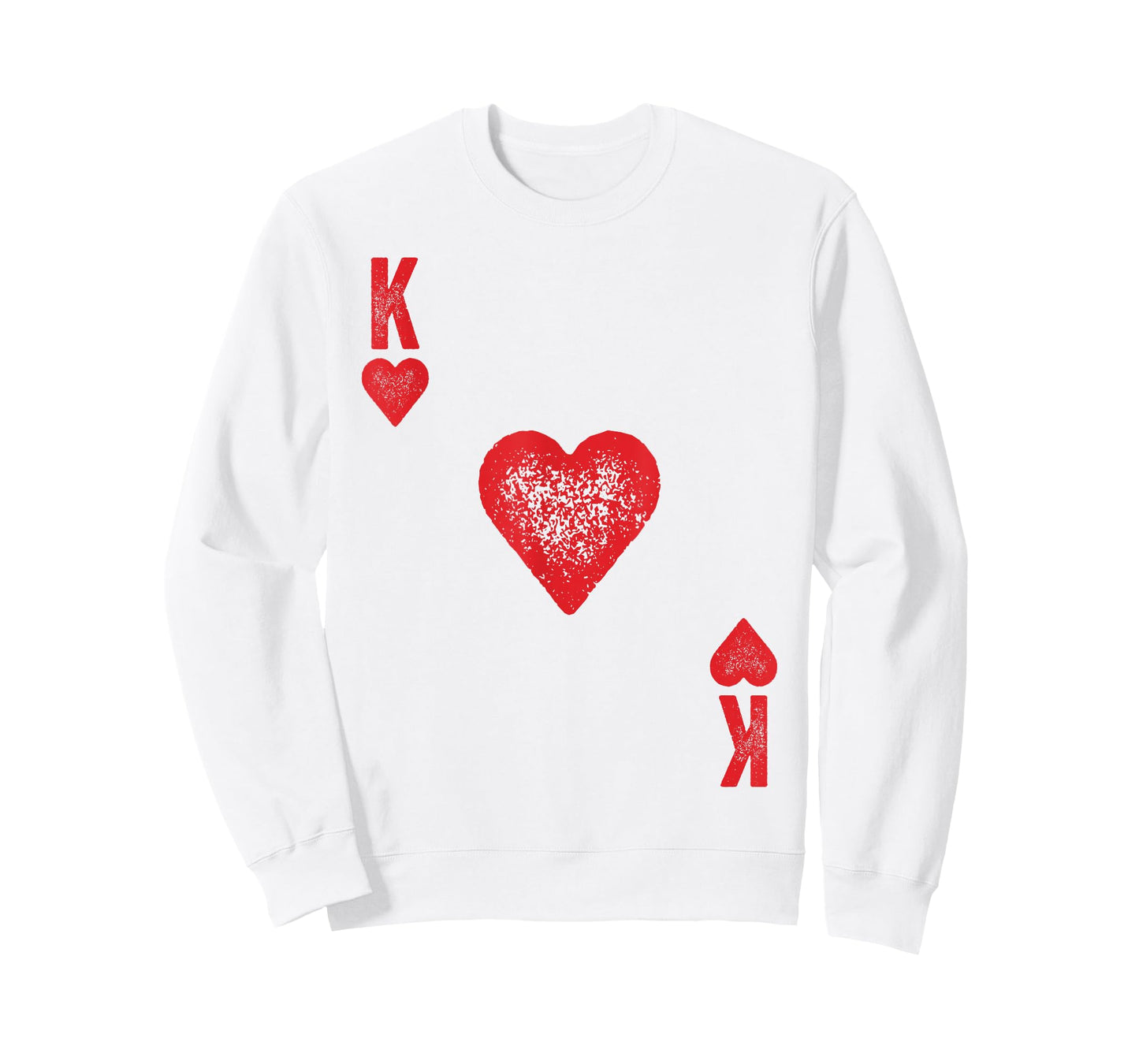 King of Hearts Shirt Adult Men Women Kids Card Costume T-Shirt