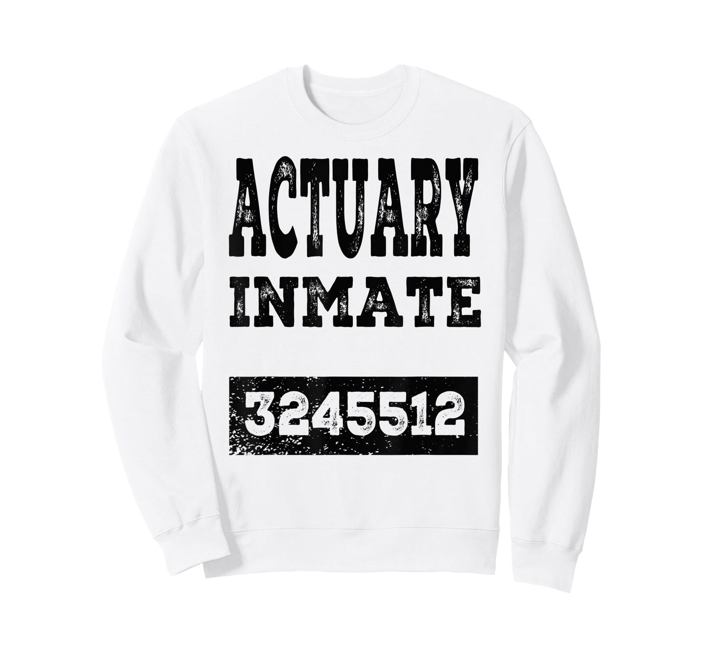 Actuary Inmate Funny Halloween Prisoner Jail Costume Gift T-Shirt