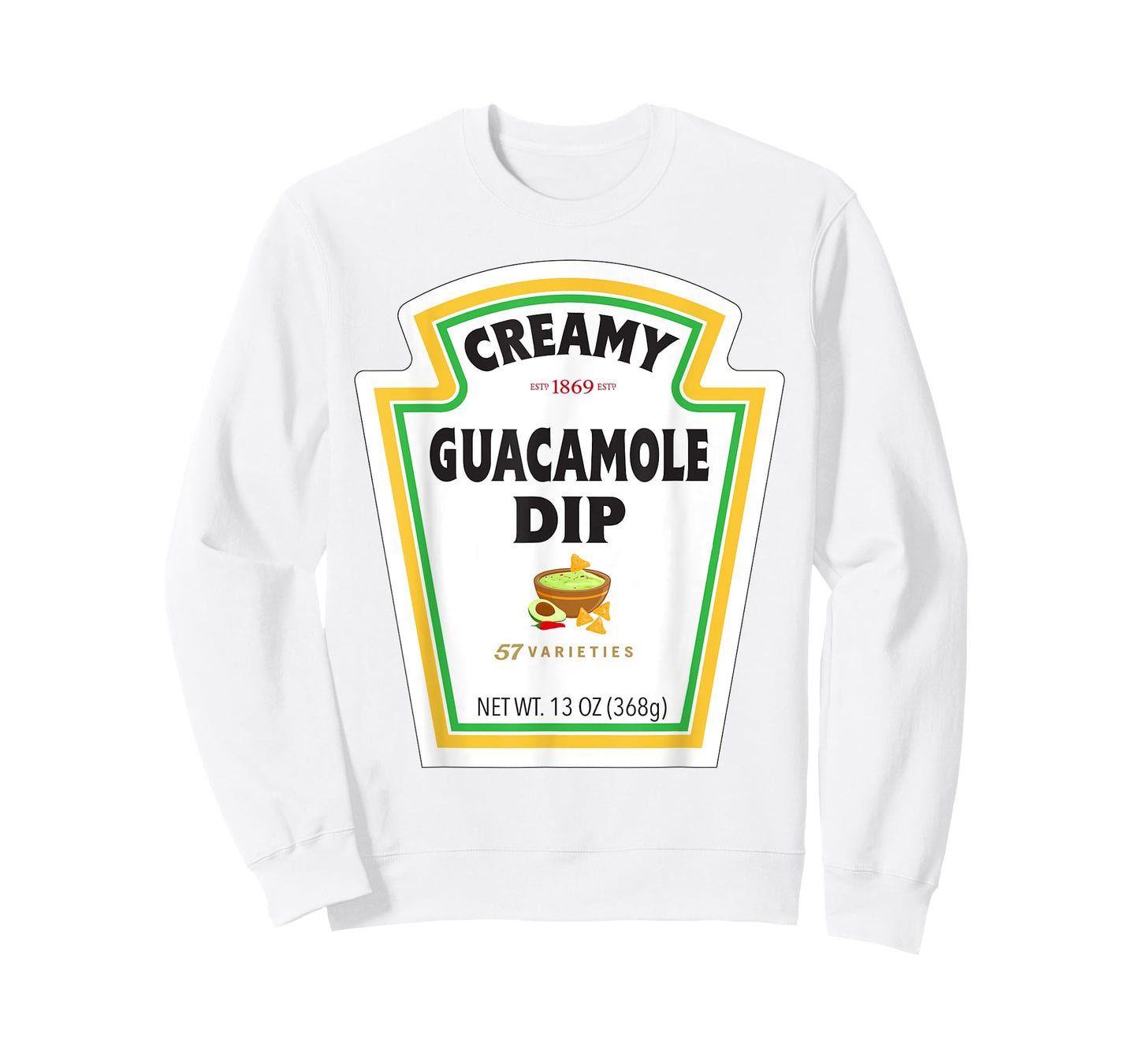 Creamy Avocado Sauce Bottle Label Funny Halloween Costume T-Shirt