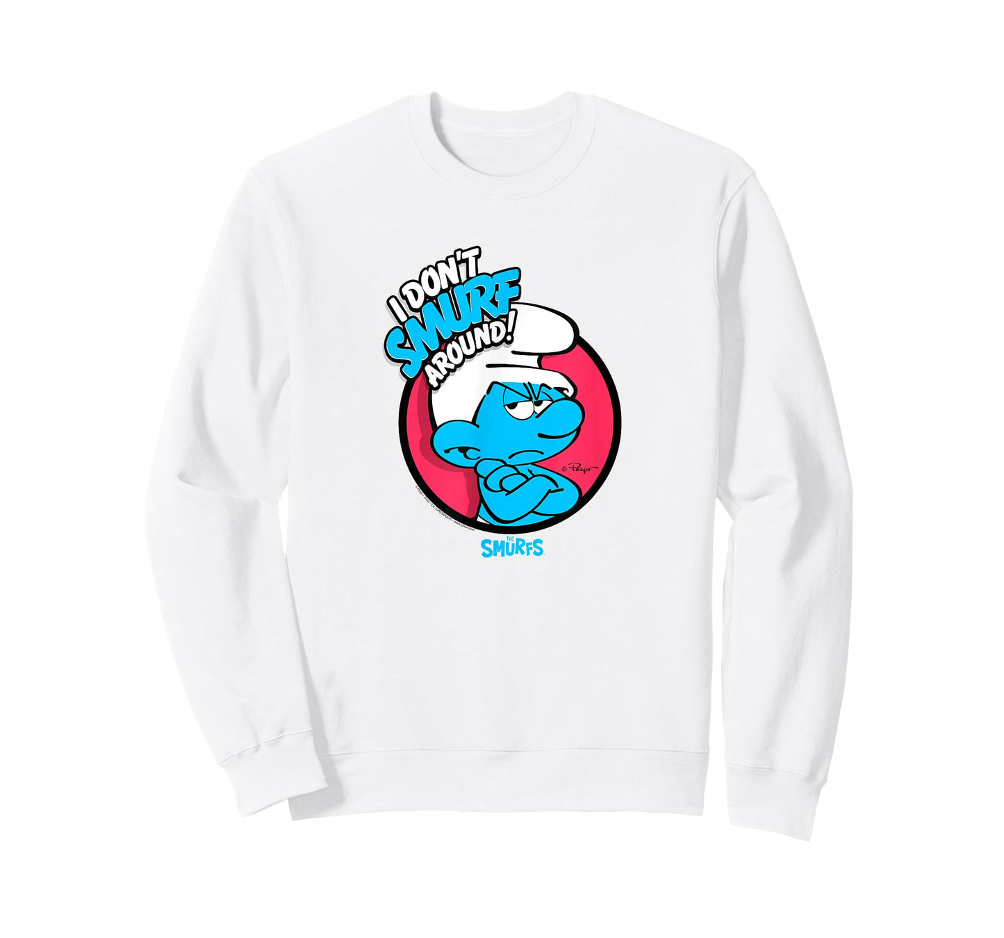 The Smurfs I Don't Smurf Around Retro Cartoon T-Shirt
