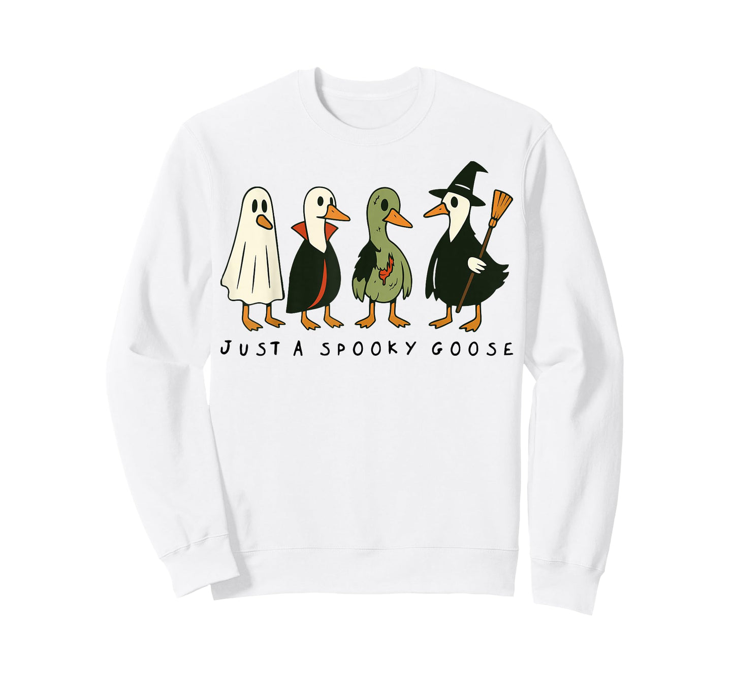 Just A Spooky Goose Halloween Silly Goose Funny Halloween T-Shirt