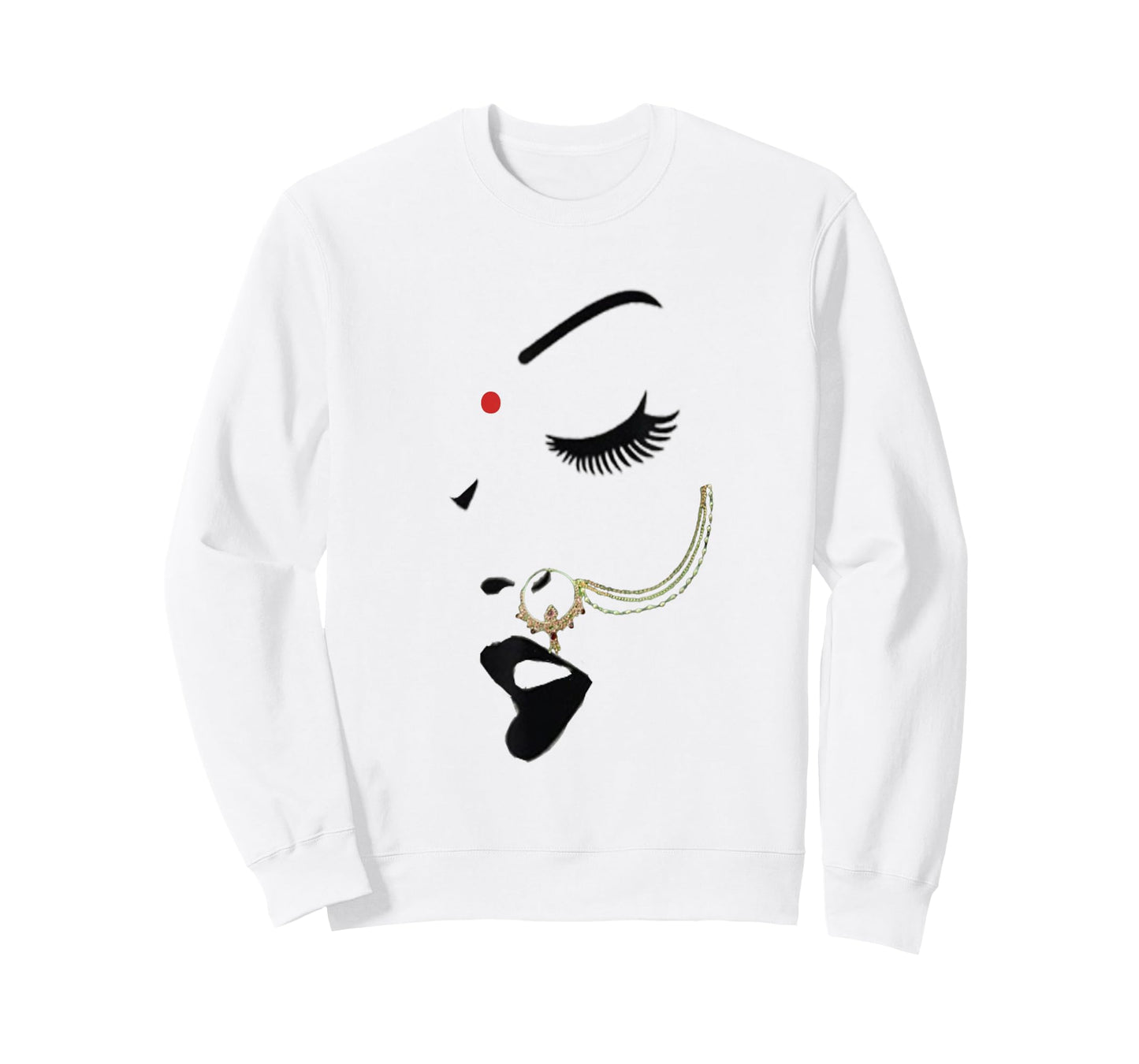 Indian desi Girl Nose Ring Bollywood Style Women Empowerment T-Shirt