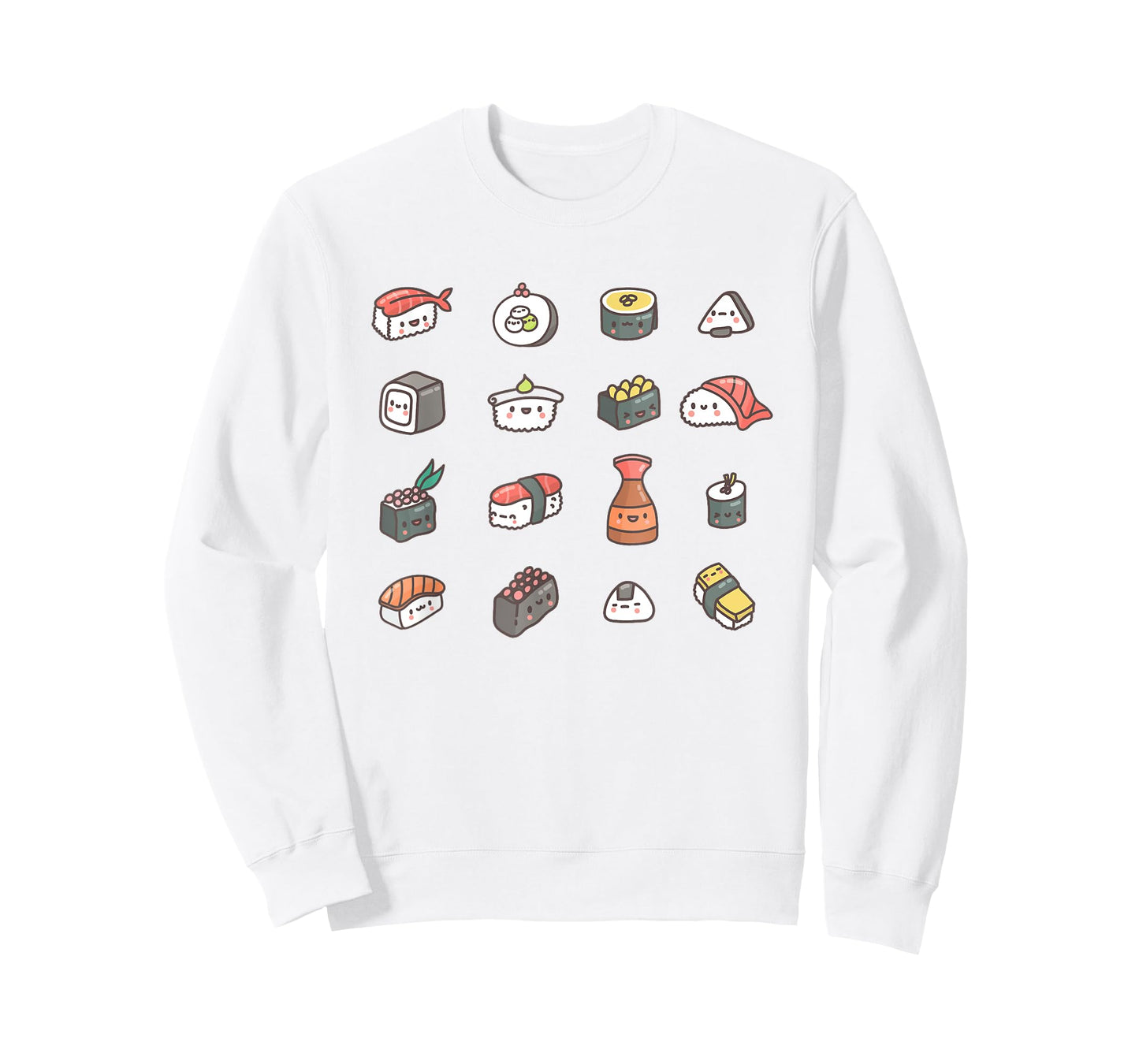 Kawaii Sushi Roll Anime T-Shirt