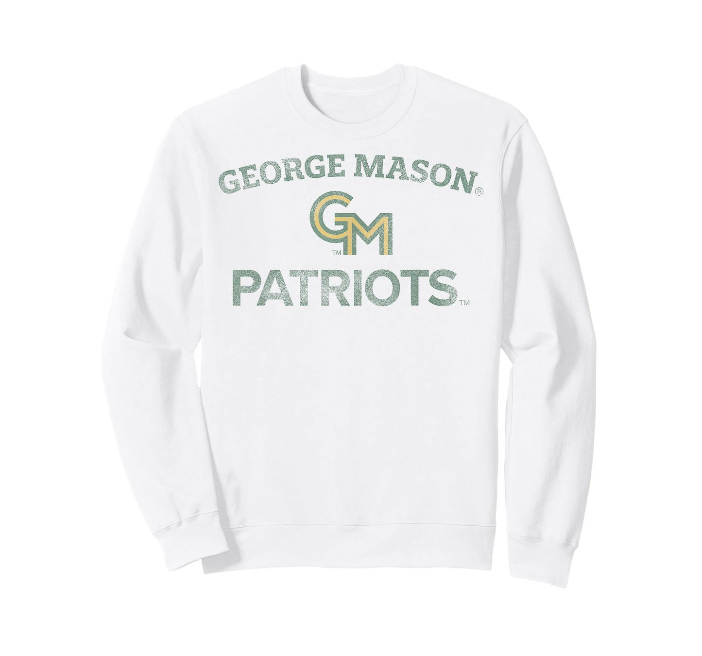 George Mason Patriots Vintage Worn Gray Officially Licensed T-Shirt