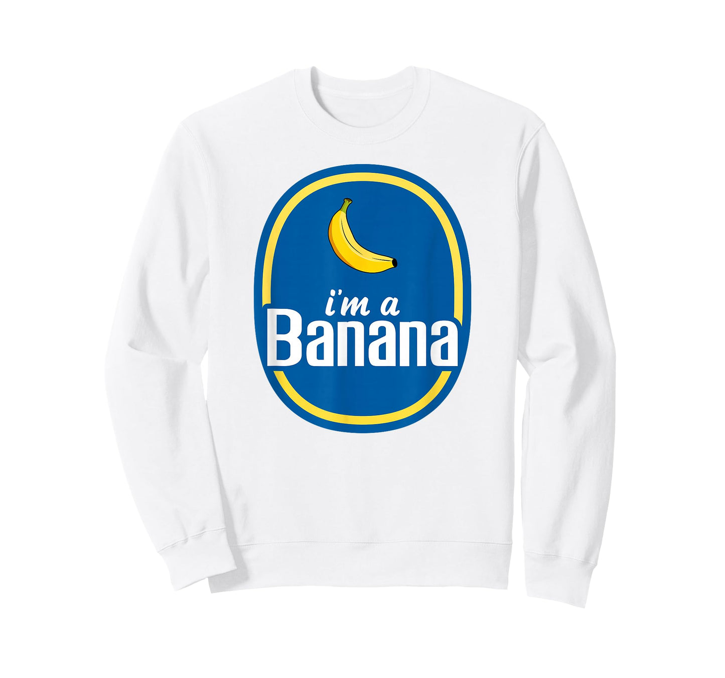 I'm A Banana Costume Halloween Fruit Sticker Yellow Funny T-Shirt