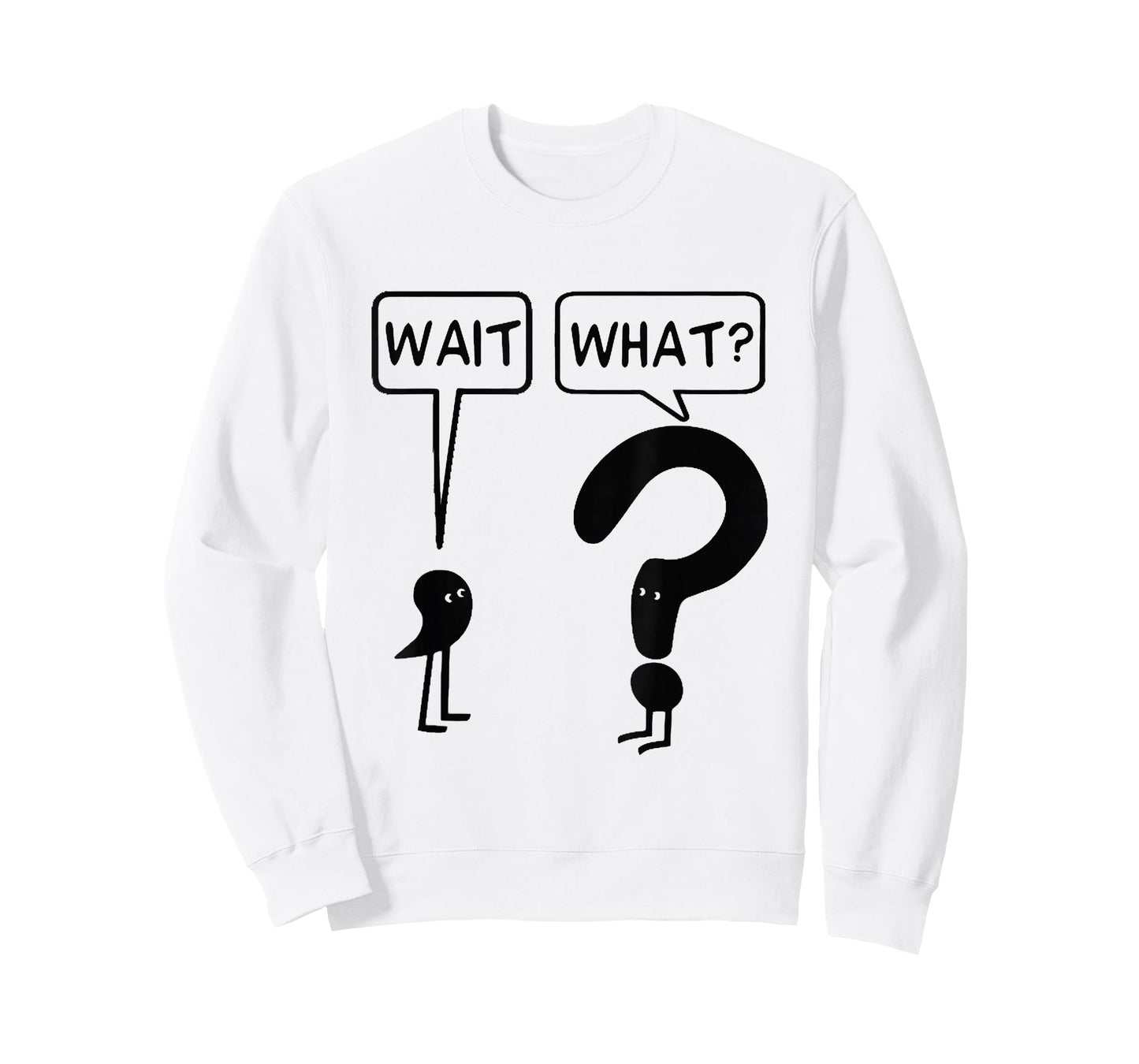 Wait What Funny Grammar Questioning Punctuation Tshirt T-Shirt