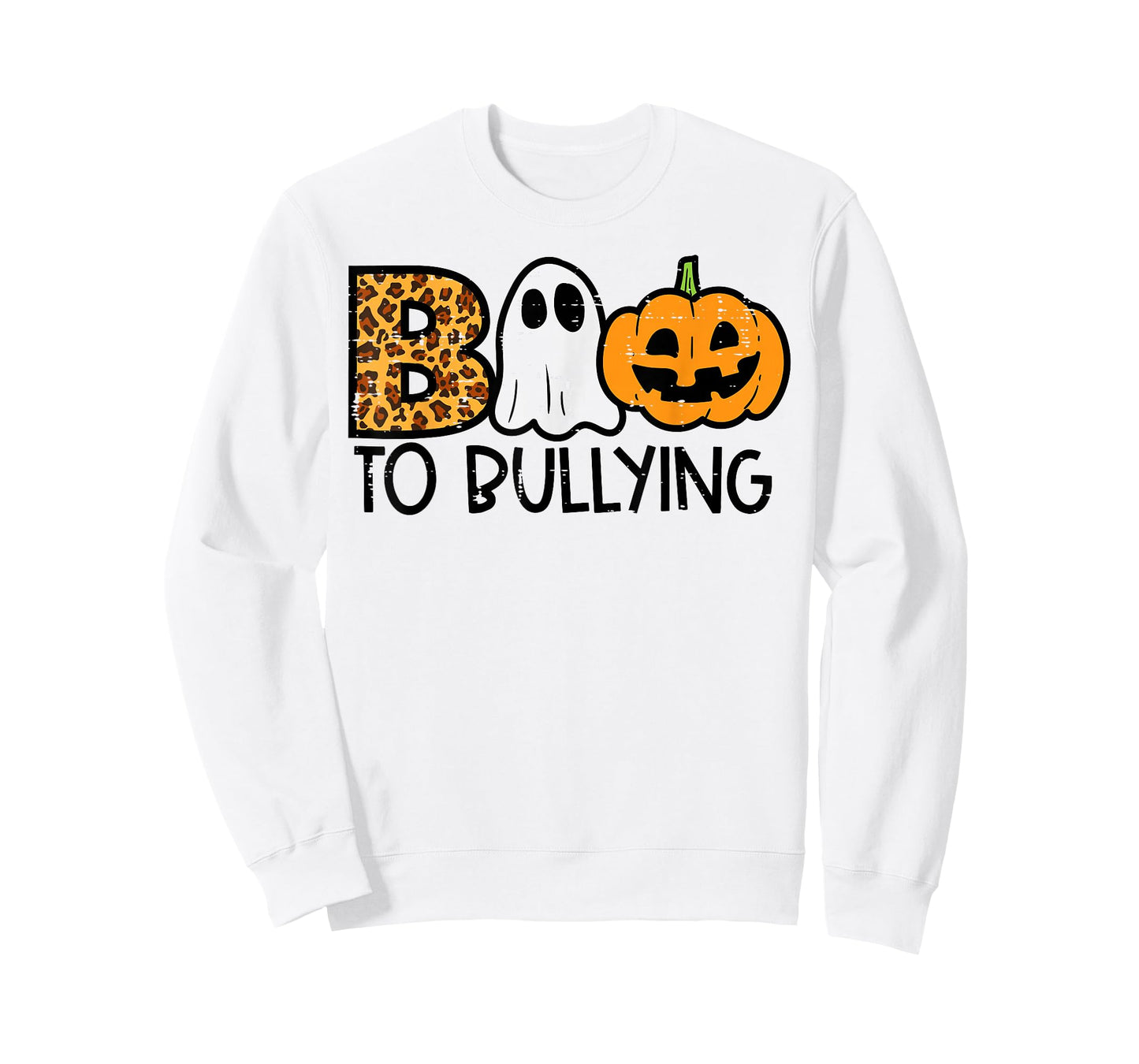 Boo To Bullying Ghost Pumpkin Orange Anti Bully Unity Day T-Shirt