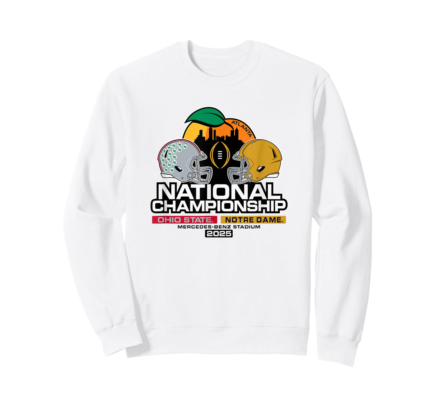 Ohio State vs Notre Dame National Championship 2025 Gray T-Shirt