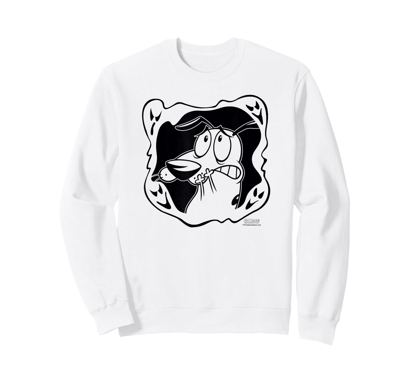 Courage the Cowardly Dog Ghost Frame T-Shirt