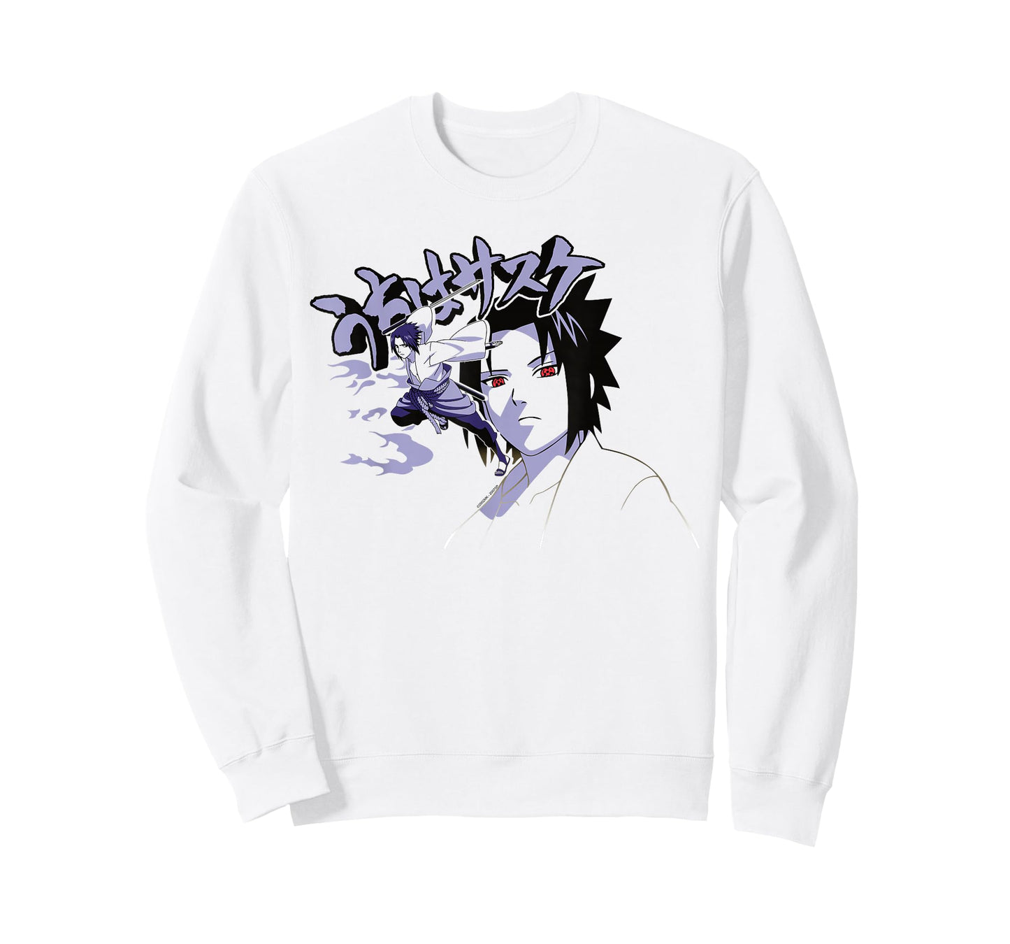 Naruto Shippuden Sasuke Curse Symbol with Jutsu T-Shirt