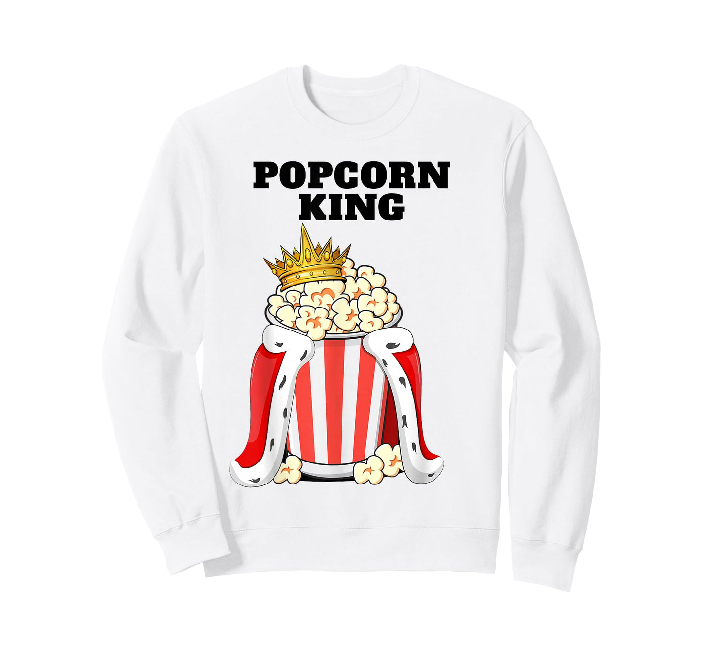 Popcorn King | Mens Popcorn Lover Shirt | Cute Popcorn T-Shirt