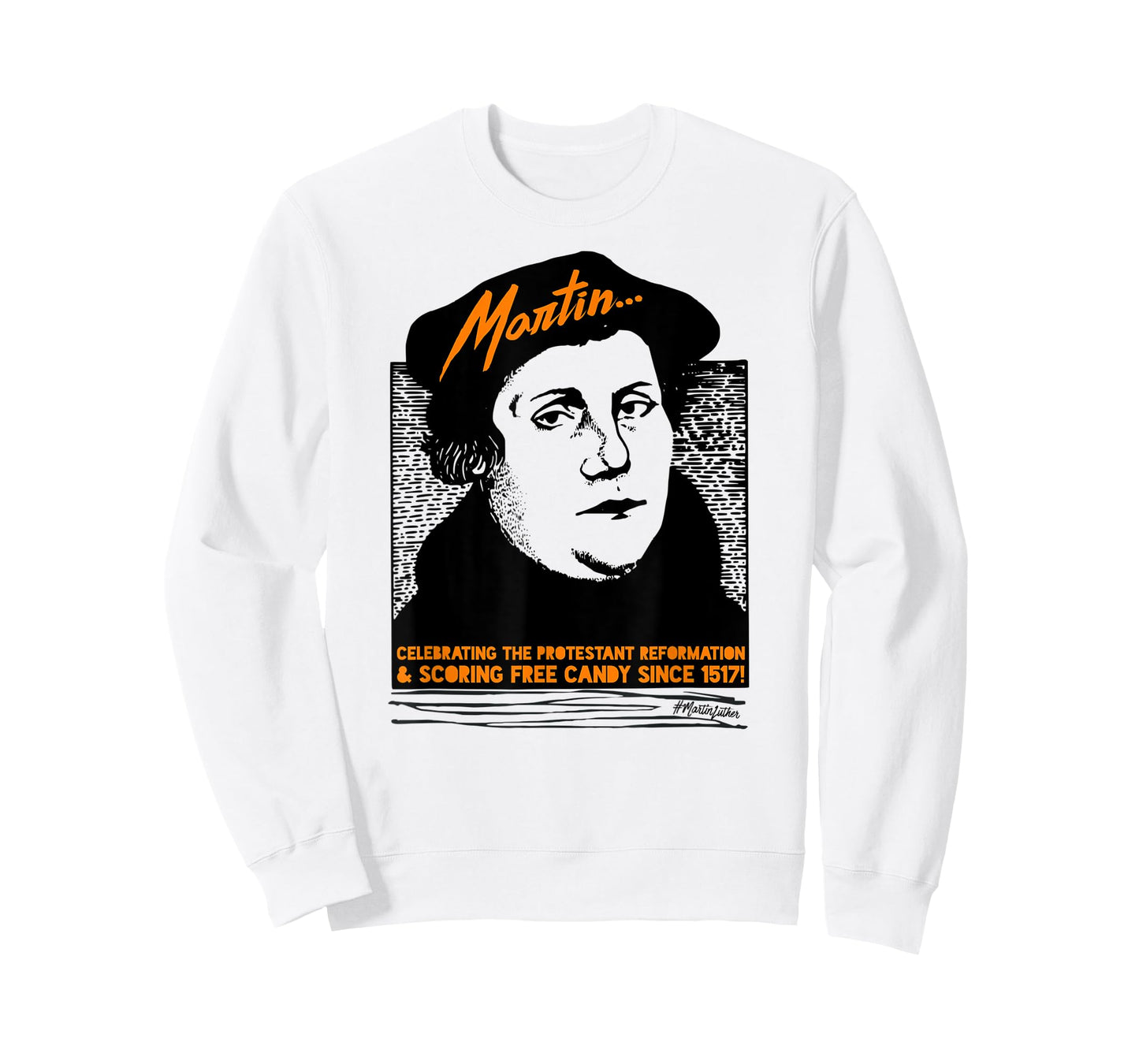 Funny Halloween Costume Martin Luther Candy Reformed T-Shirt