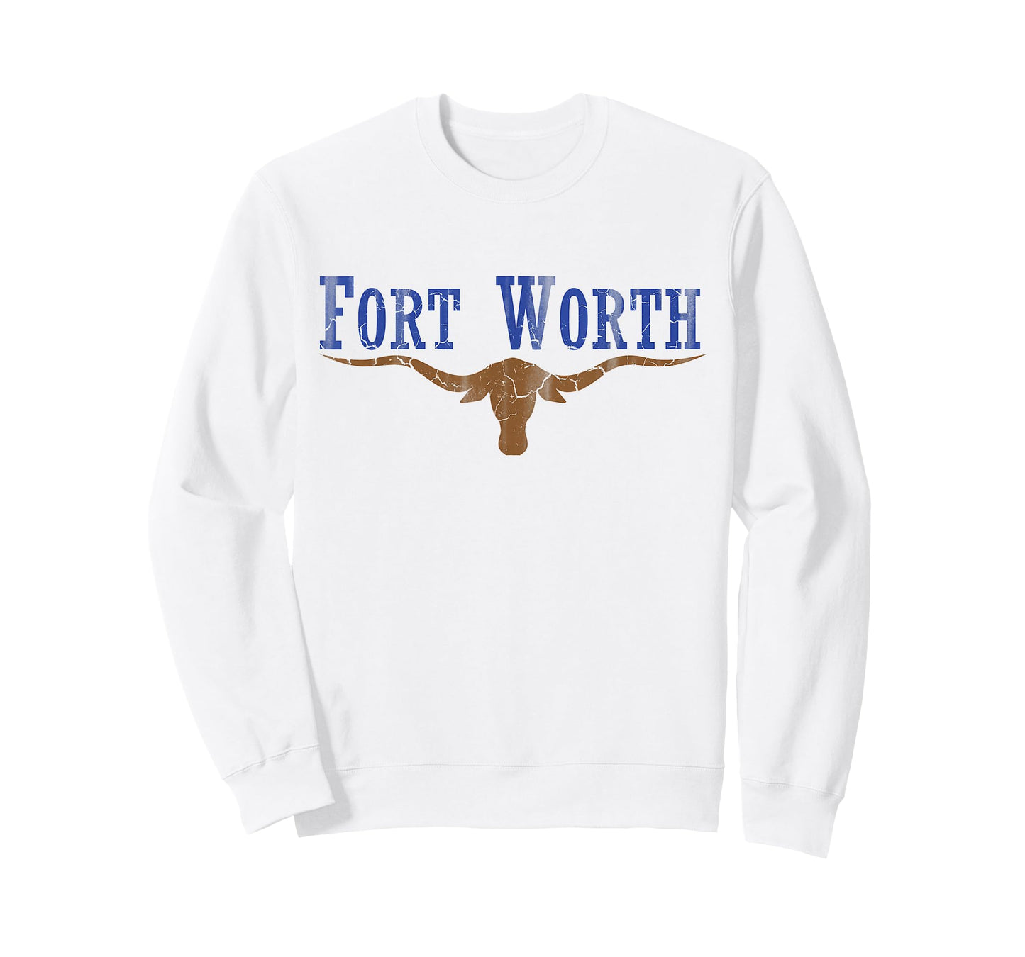 Vintage Fort Worth Texas Flag Men Women Kids T-Shirt