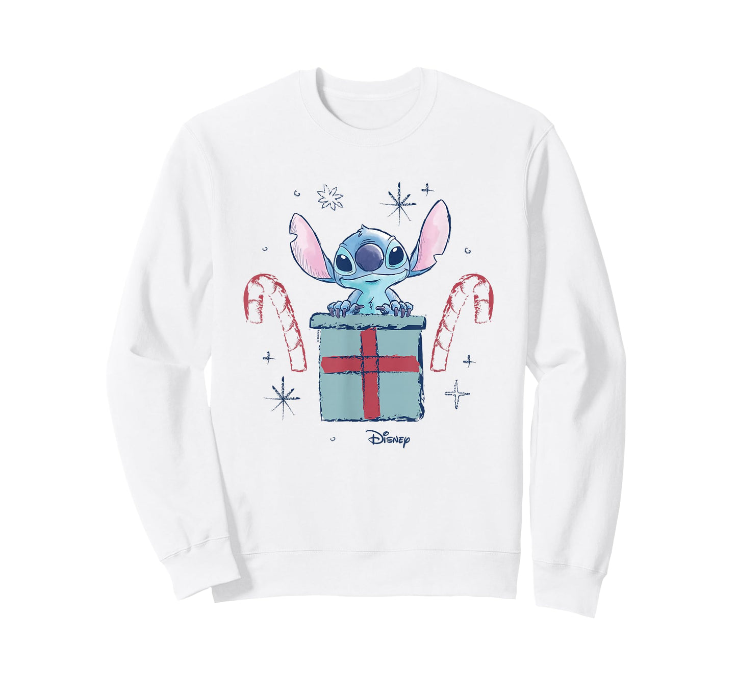 Lilo & Stitch - Christmas Stitch Candy Cane Gift T-Shirt