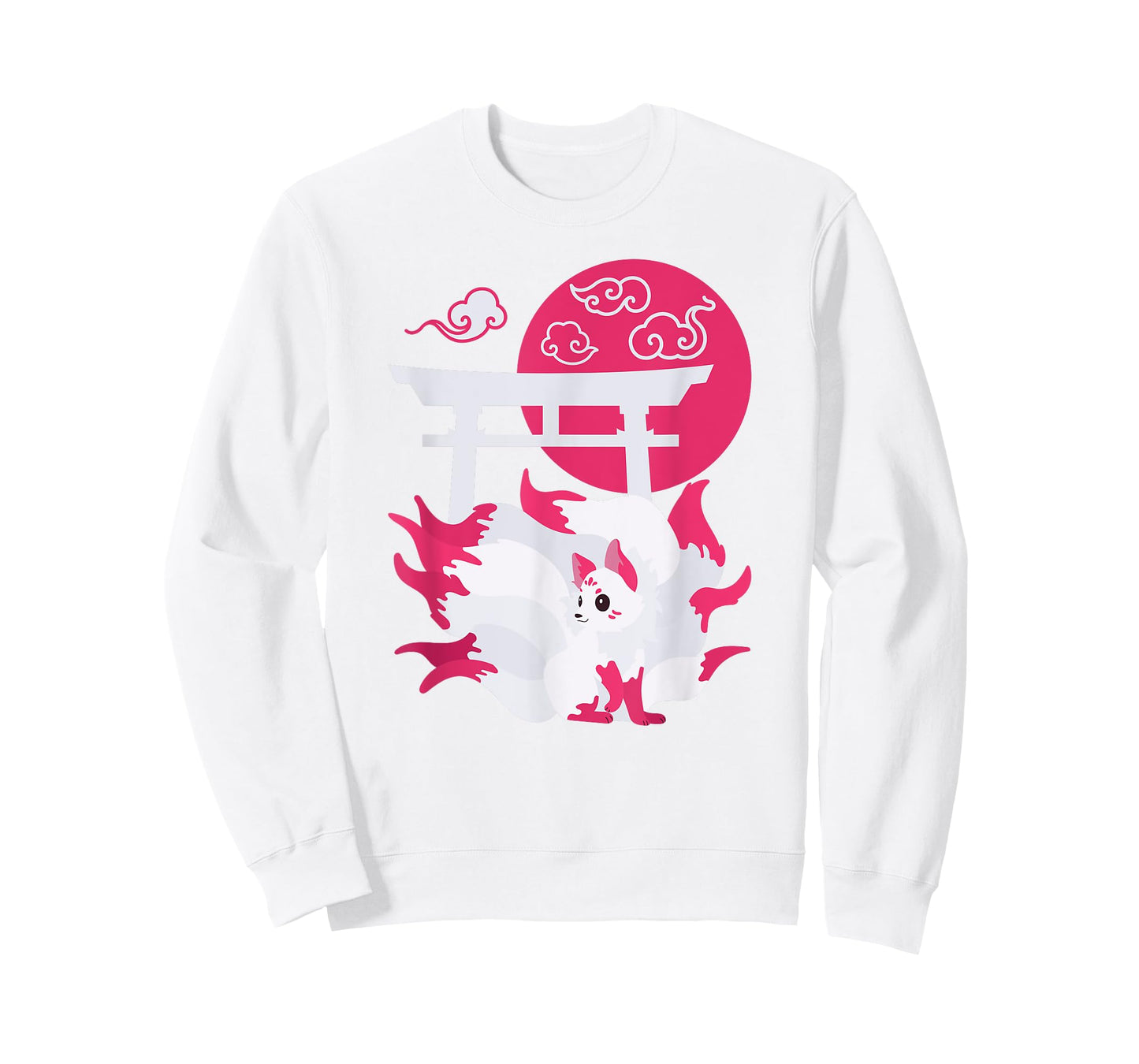 Nine-tailed Fox Kitsune Japanese Anime T-Shirt