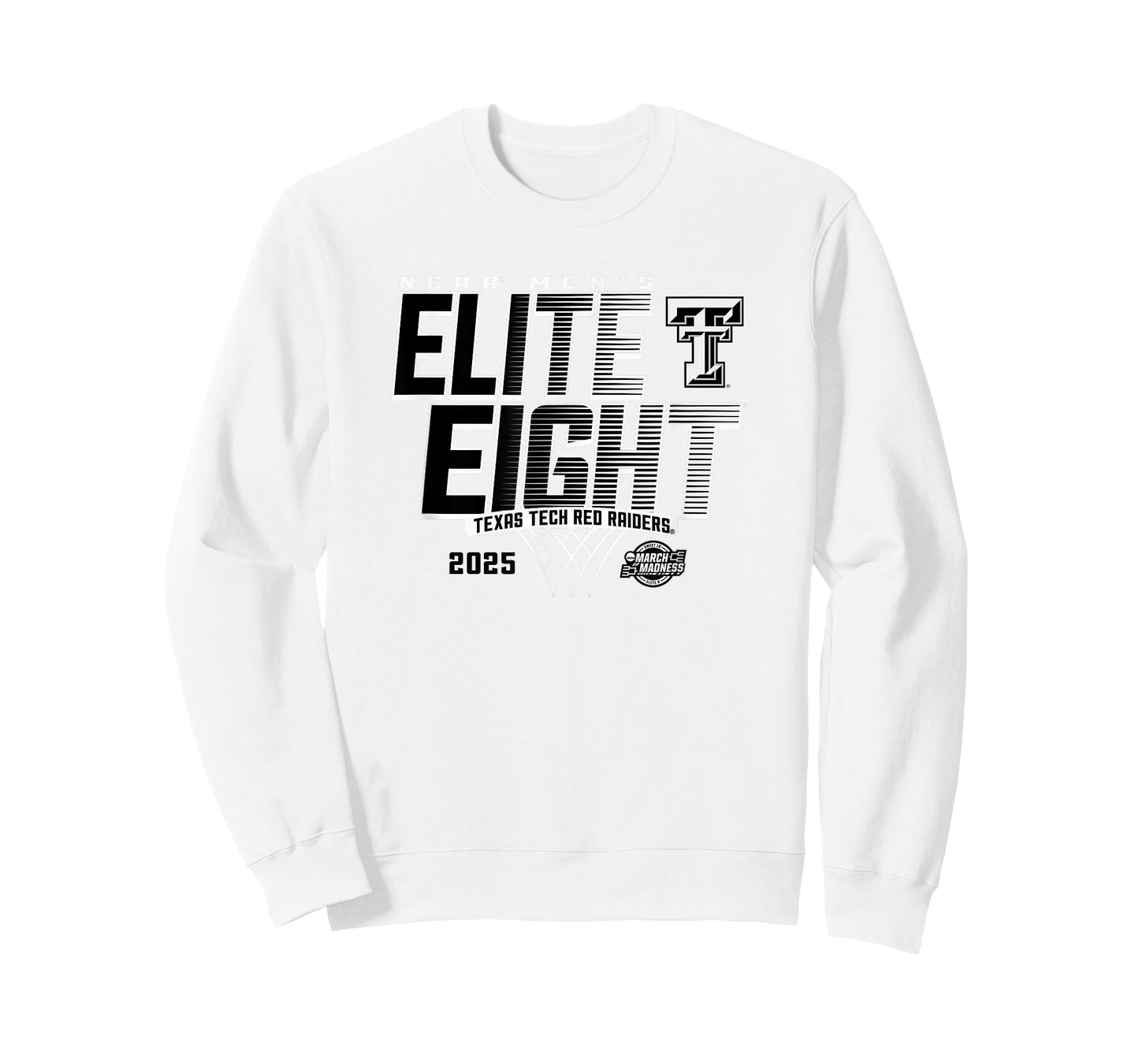 Texas Tech Red Raiders Elite 8 2025 Men's Basketball Fade T-Shirt