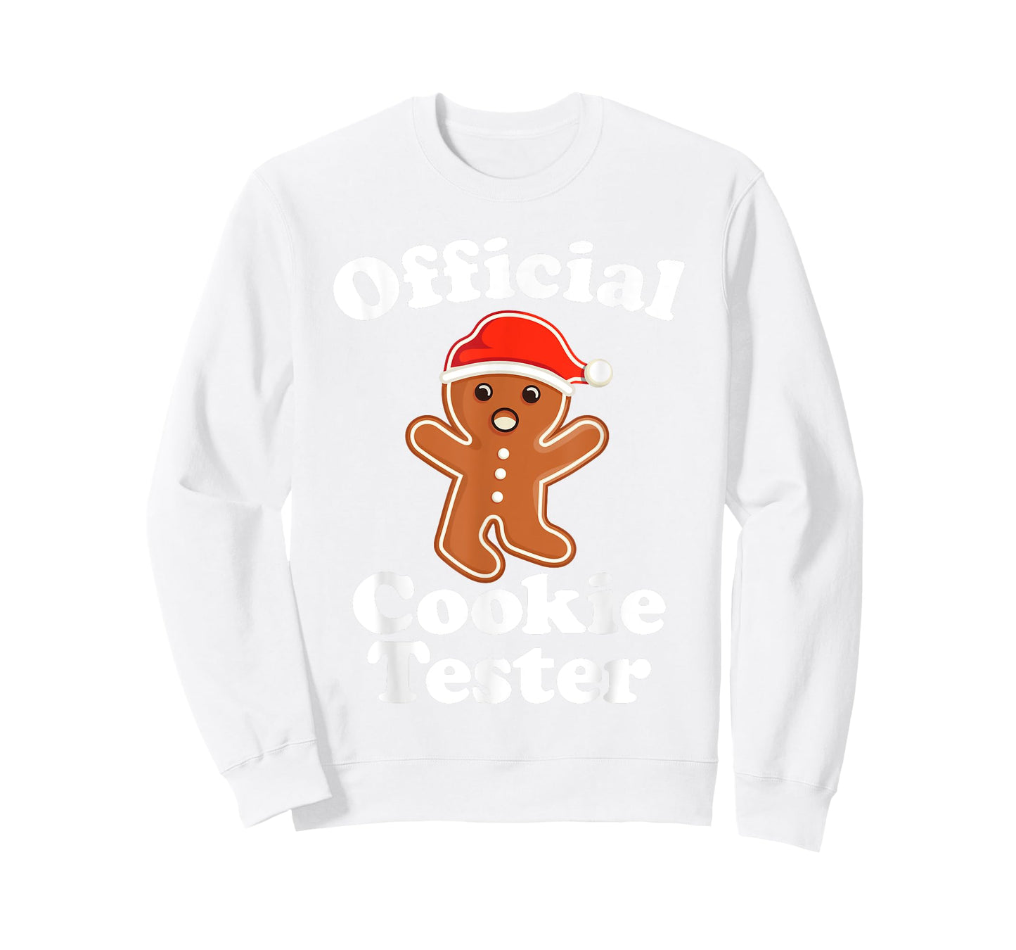 Funny Gingerbread Man Official Cookie Tester Christmas T-Shirt