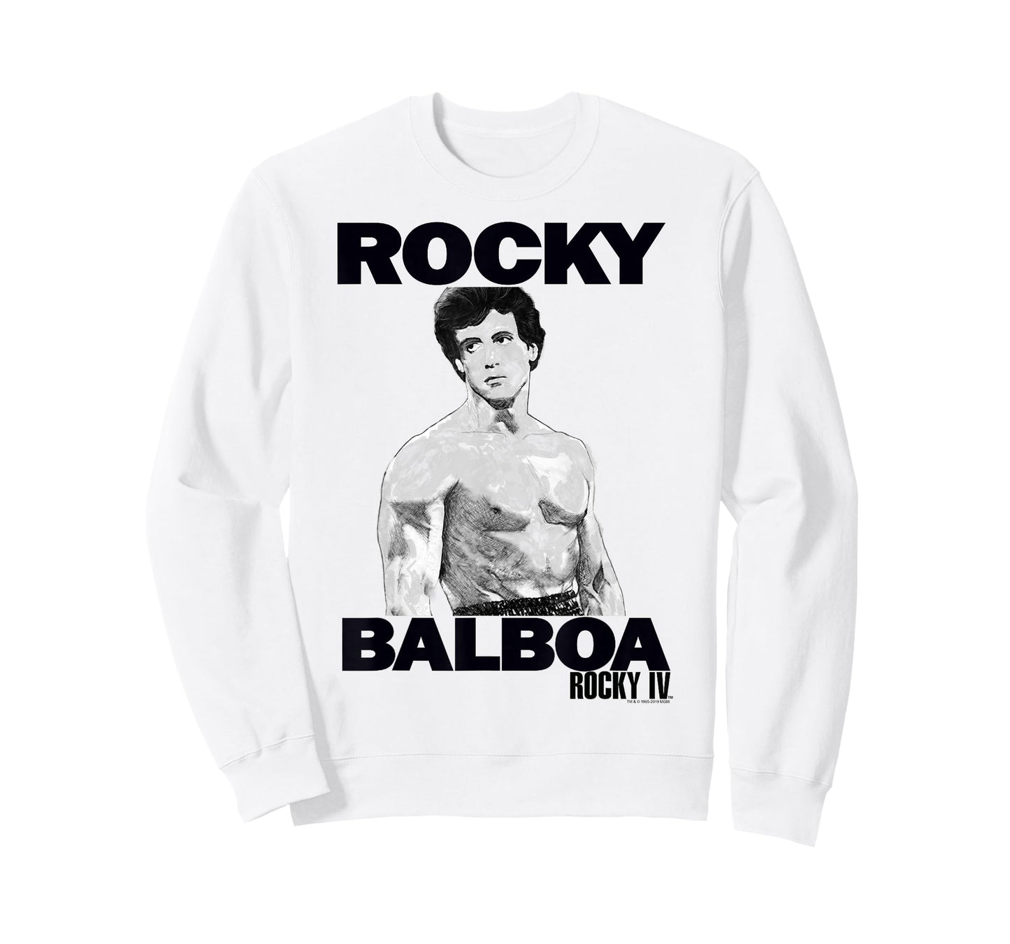 Rocky 3 Rocky Balboa Logo Sketch Portrait T-Shirt