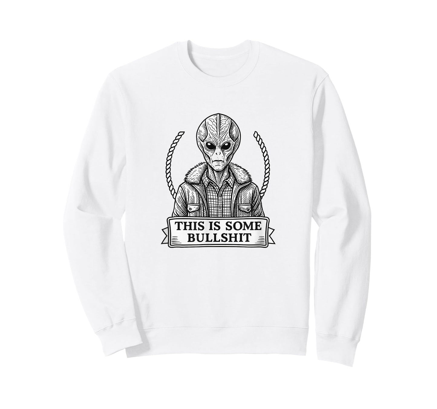 Funny Alien Quote, “This is Some Bullshit” Sci-Fi Graphic T T-Shirt