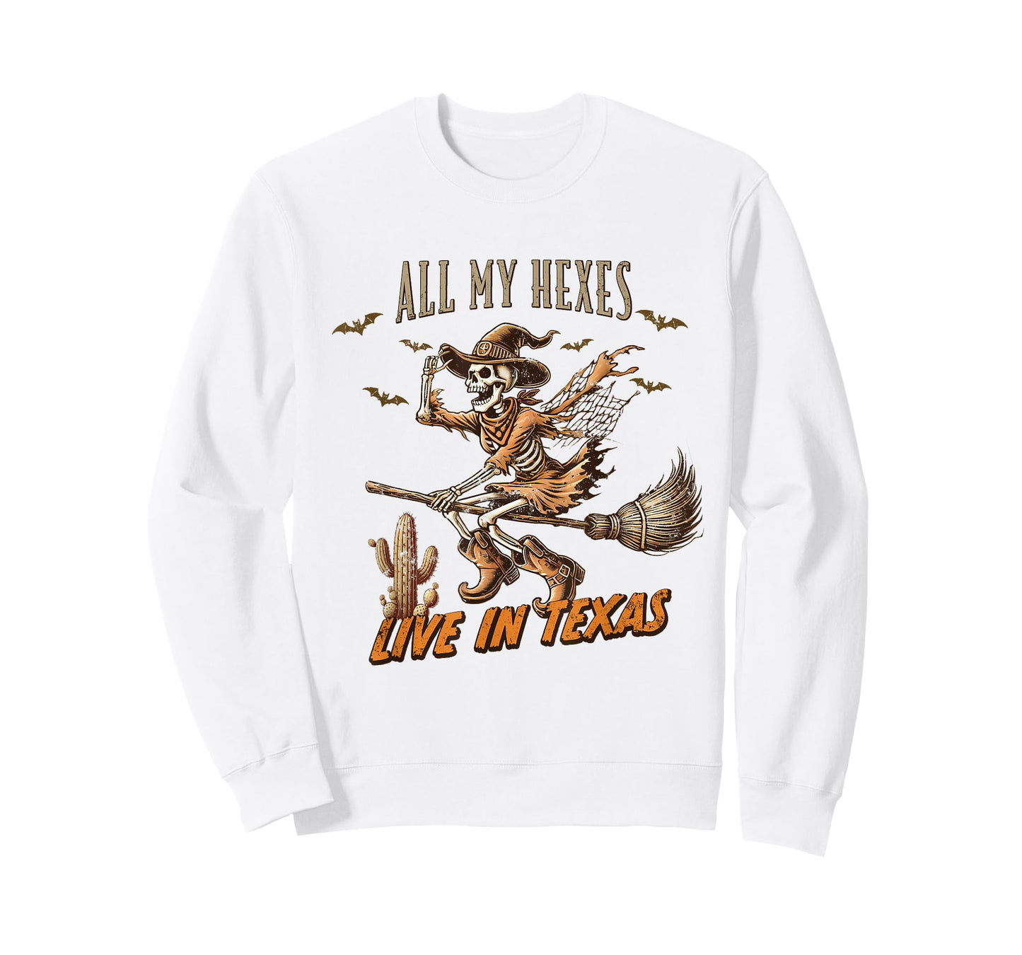 Funny Halloween All My Hexes Live In Texas T-Shirt