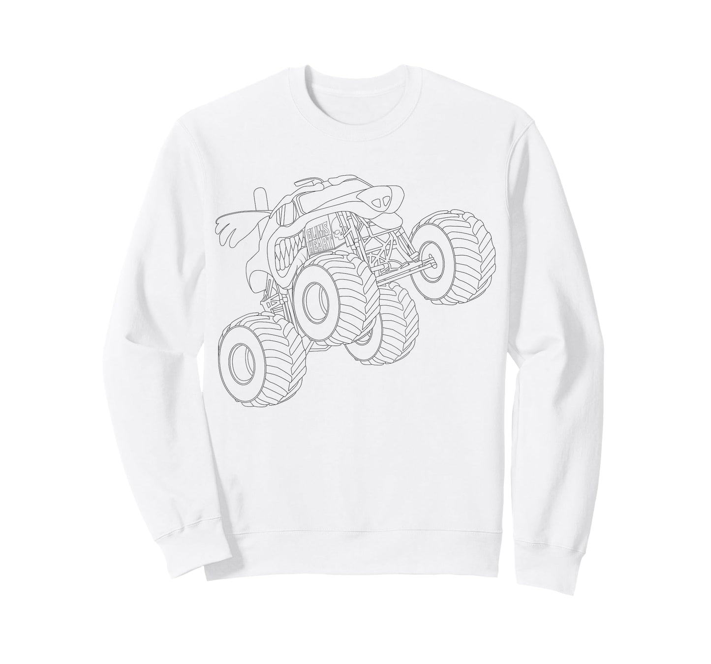 Monster truck mandala coloring for children T-Shirt