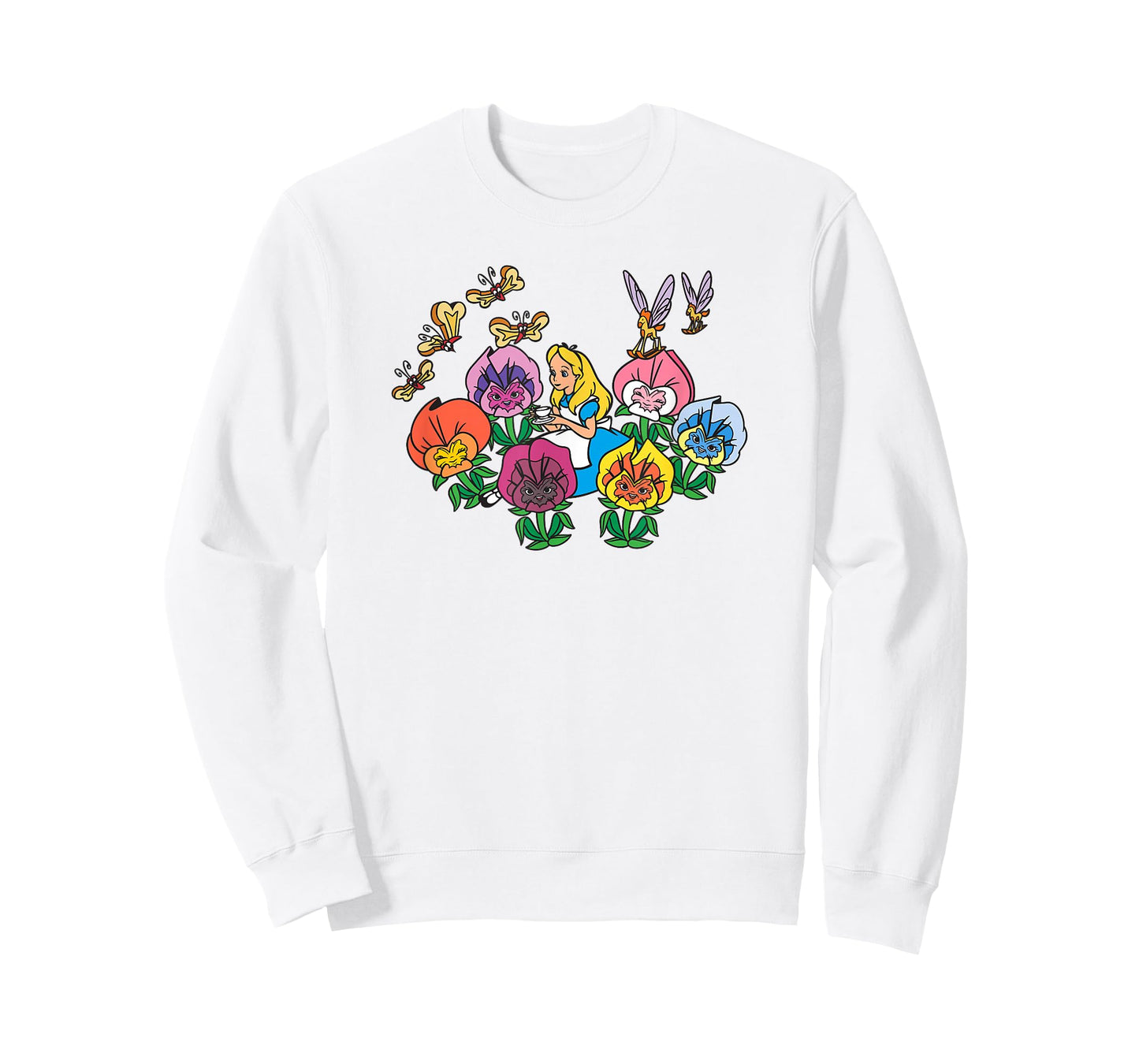 Disney Alice in Wonderland Alice In Field Of Flowers T-Shirt
