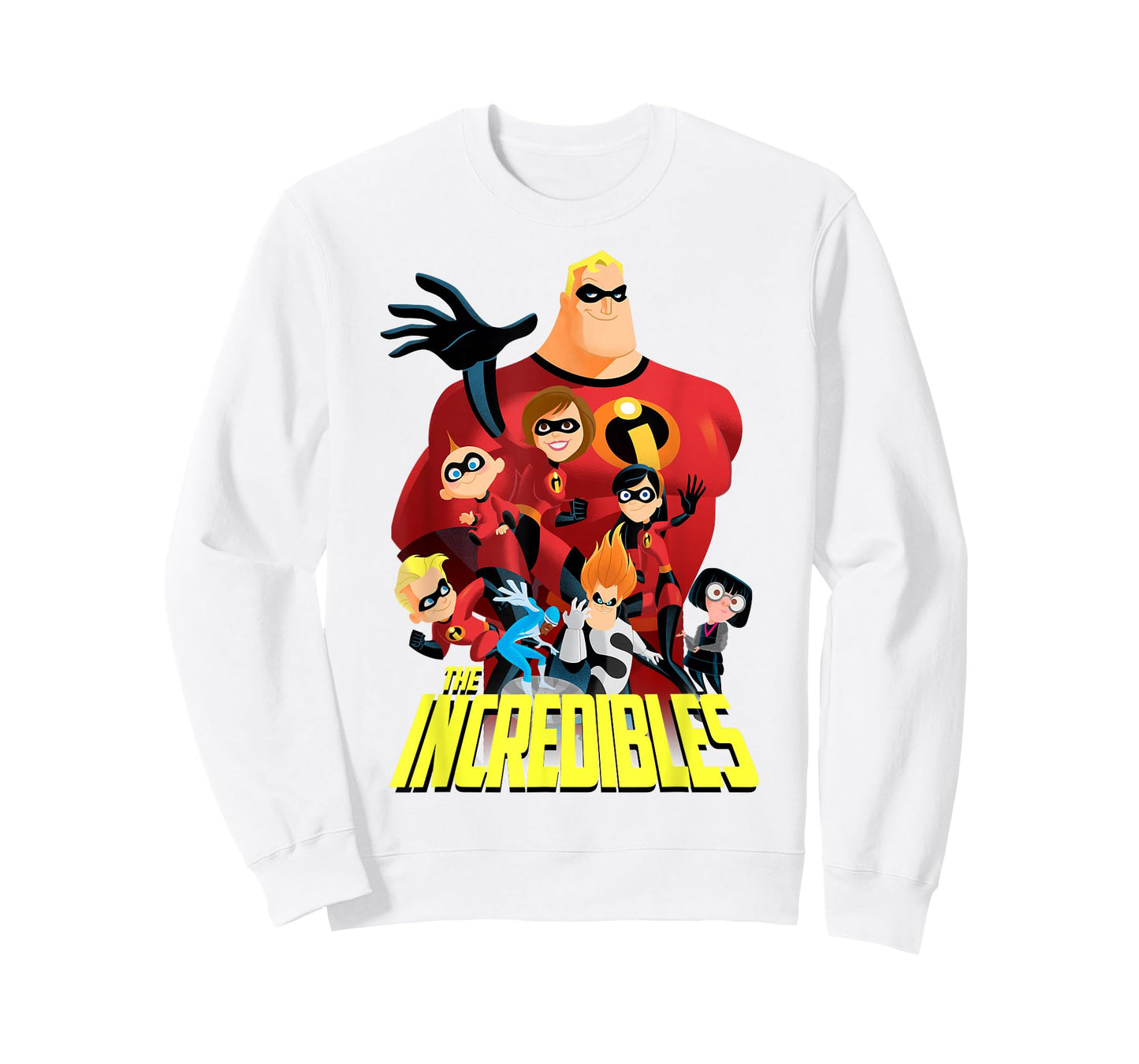 Disney Pixar The Incredibles Bold Movie Logo Group Shot T-Shirt
