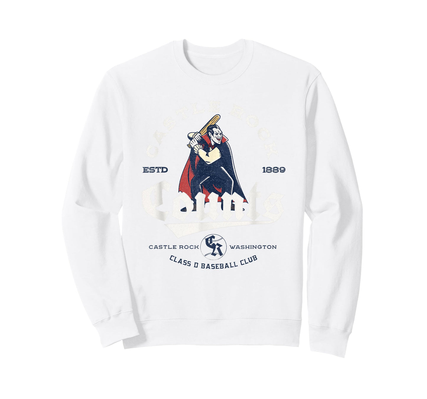 Retro Minor League Baseball Team for Vampire Monster Fan T-Shirt