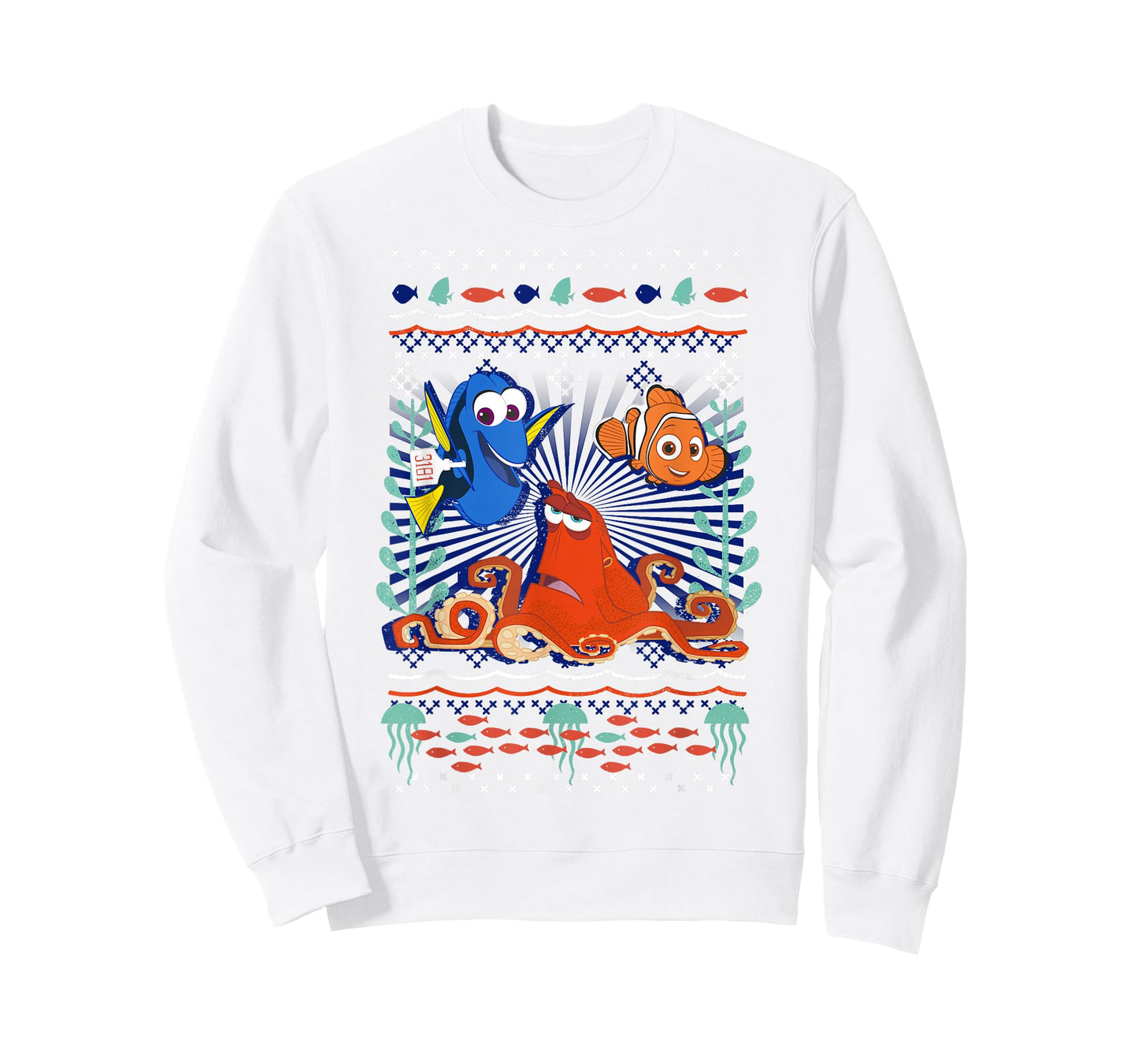 Disney Pixar Finding Dory Hank Nemo Dory Ugly Sweater Style T-Shirt