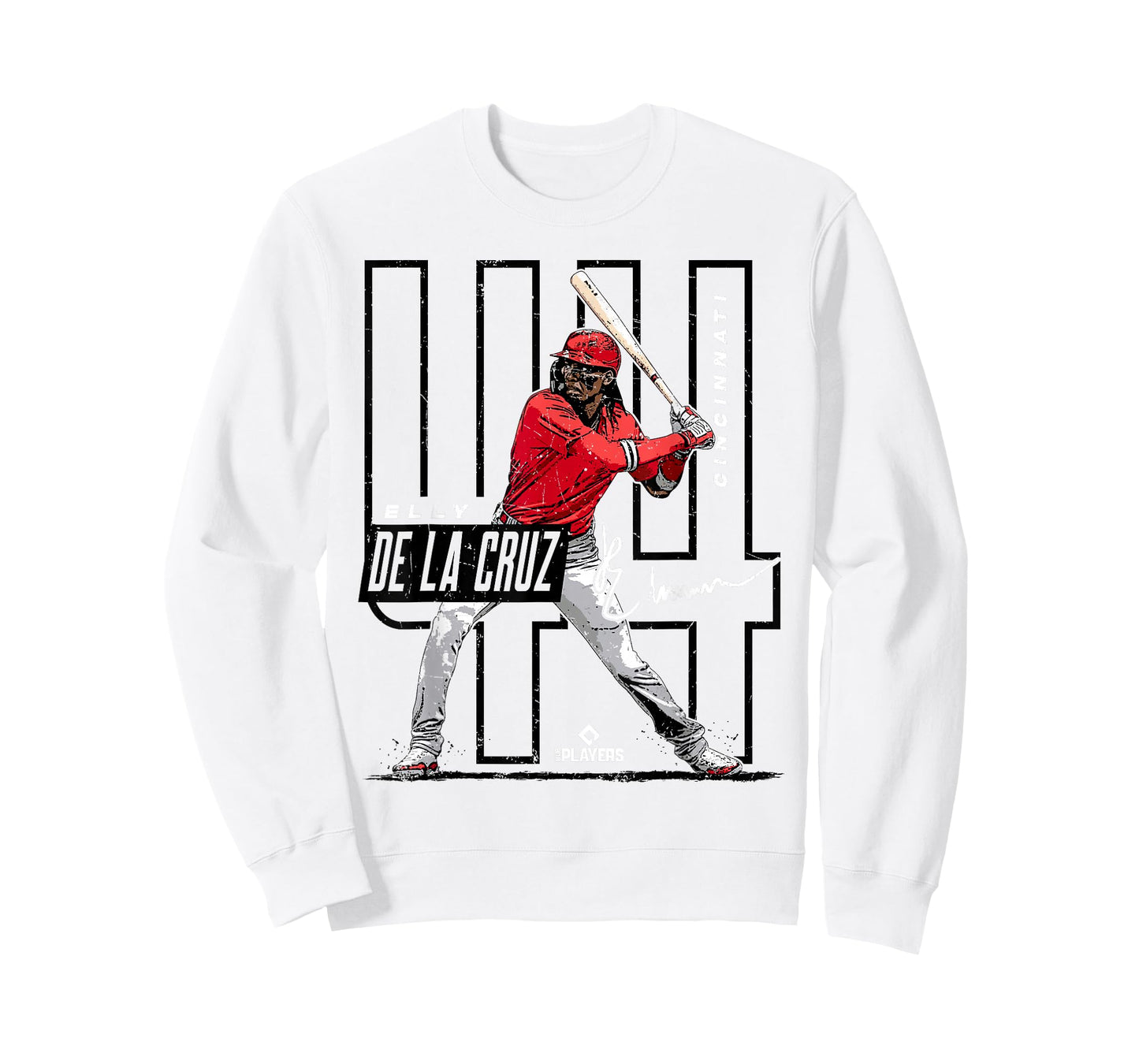 License Champs Elly De La Cruz | Cincinnati MLB Players League | MLBCRU4022 T-Shirt, Small, Red
