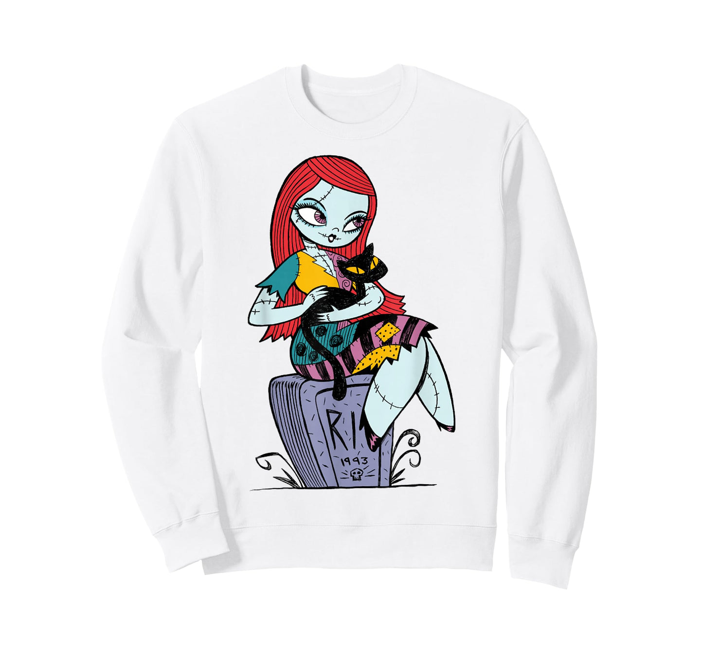 Disney The Nightmare Before Christmas Sally and Cat T-Shirt