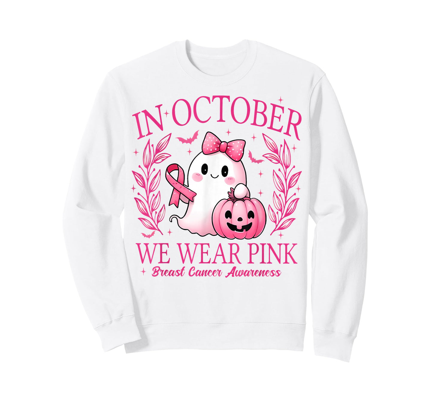 in October We Wear Pink Breast Cancer Awareness T-Shirt
