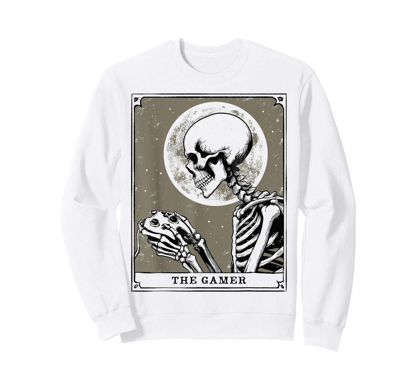 Tarot Card Shirt The Gamer Tarot Card Mystic Gaming Skeleton T-Shirt