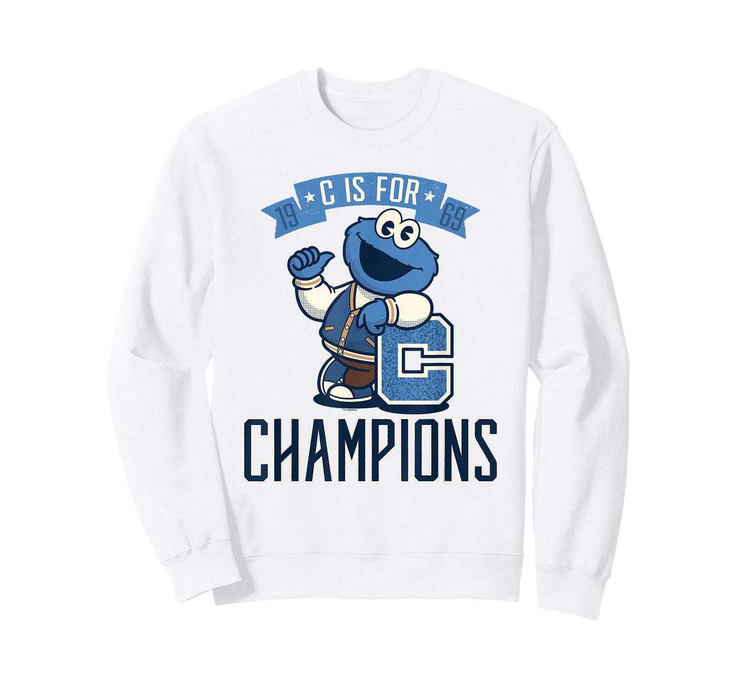 Sesame Street Cookie Monster C Is for Champions T-Shirt