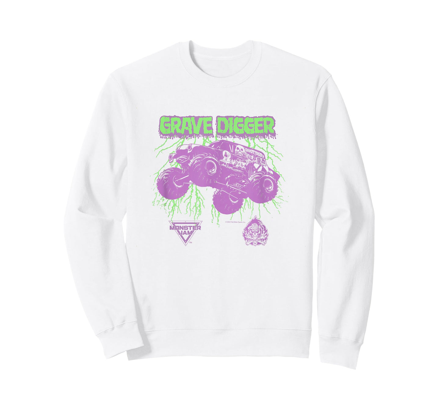 Monster Jam Grave Digger Green Lightning T-Shirt