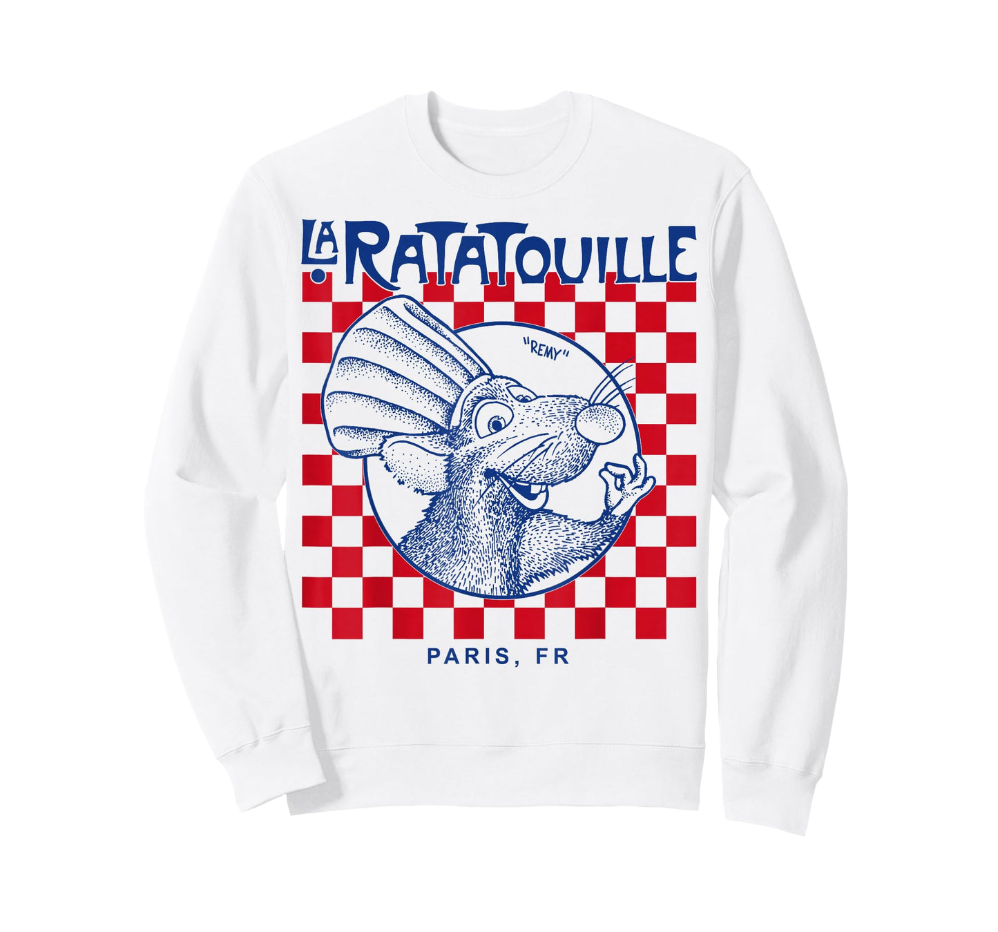 Disney Pixar Ratatouille Remy Paris Checkerboard Vintage T-Shirt